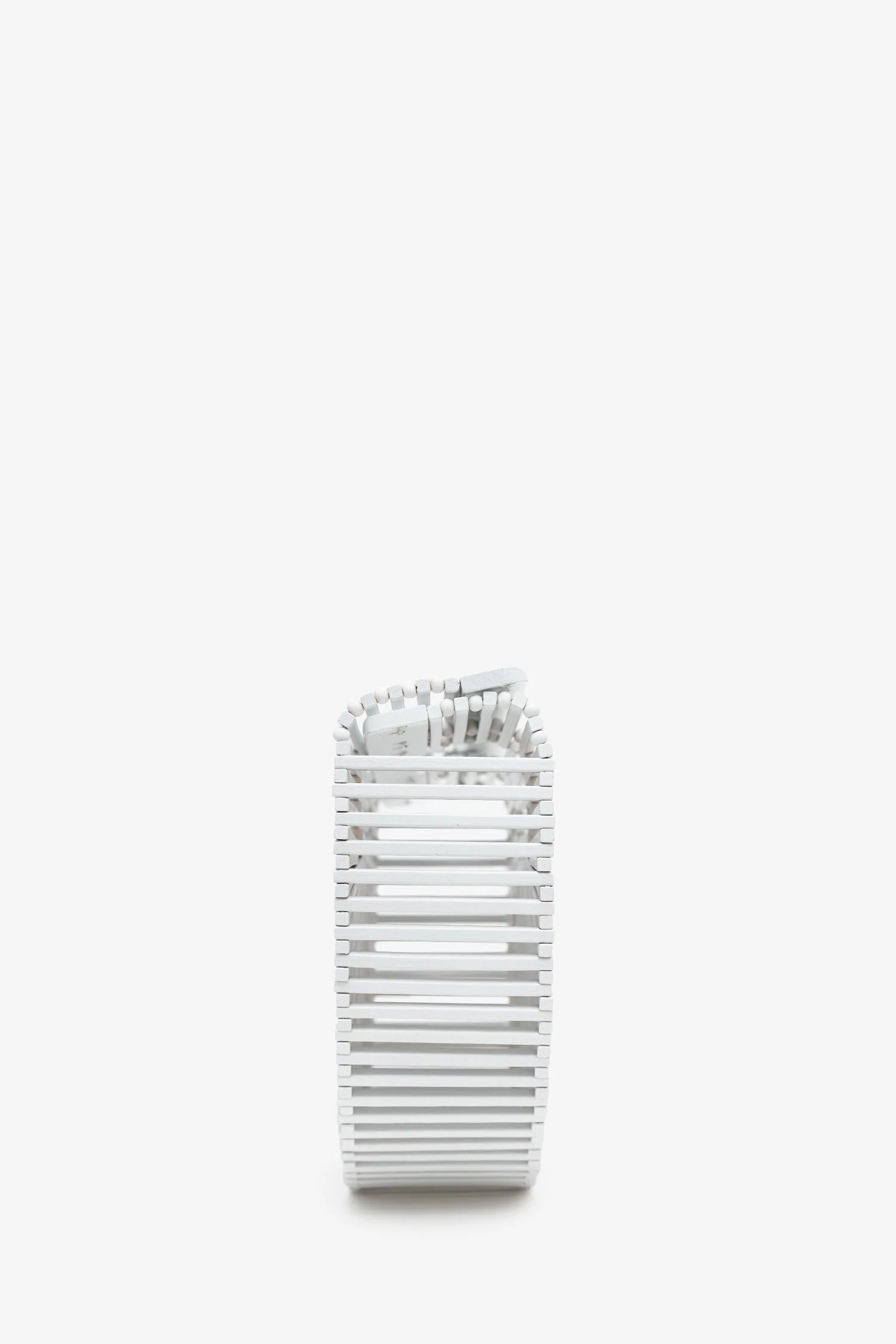 Cult Gaia White Acrylic 'Arc' Clutch Bag - Image 3
