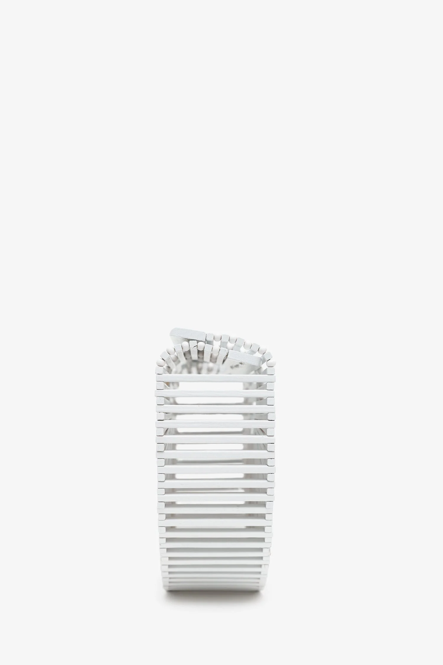 Cult Gaia White Acrylic 'Arc' Clutch Bag - Image 4