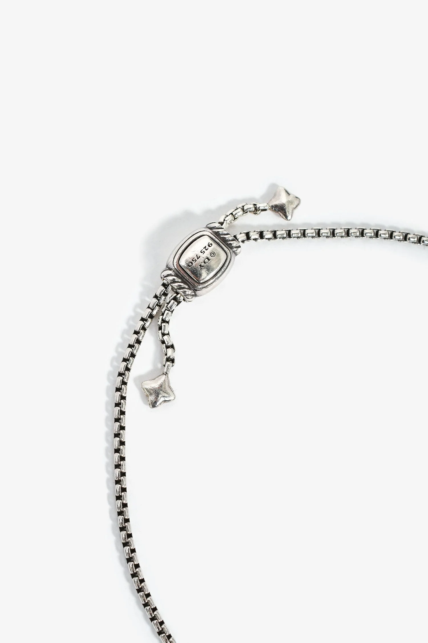 David Yurman Sterling Silver/18K Yellow Gold Diamond 'Hamsa' Charm Bracelet - Image 3