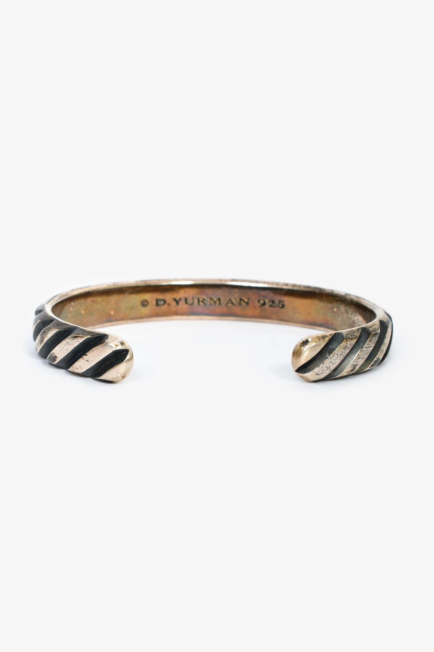 David Yurman Sterling Silver Modern Cable Cuff Bracelet - Image 3