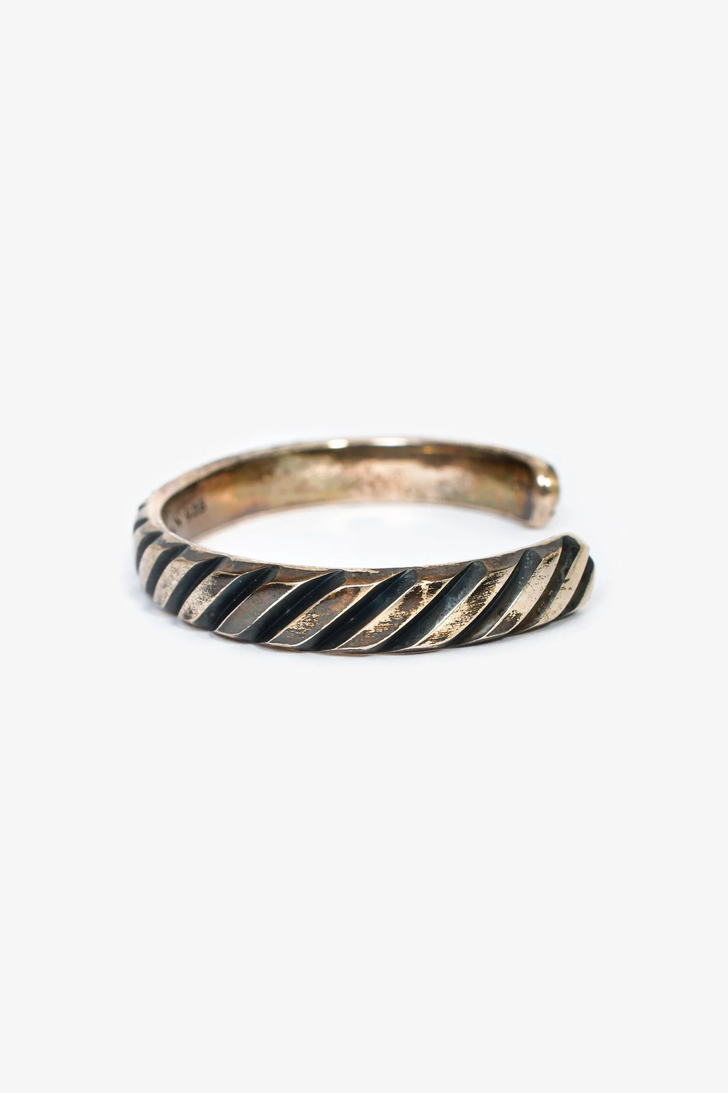 David Yurman Sterling Silver Modern Cable Cuff Bracelet - Image 4