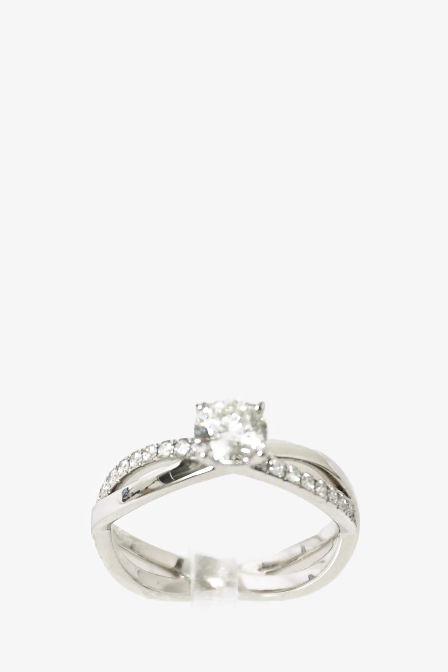 De Beers Platinum Infinity 0.54ct Round Brilliant Diamond Ring Size 5.5 - Image 2