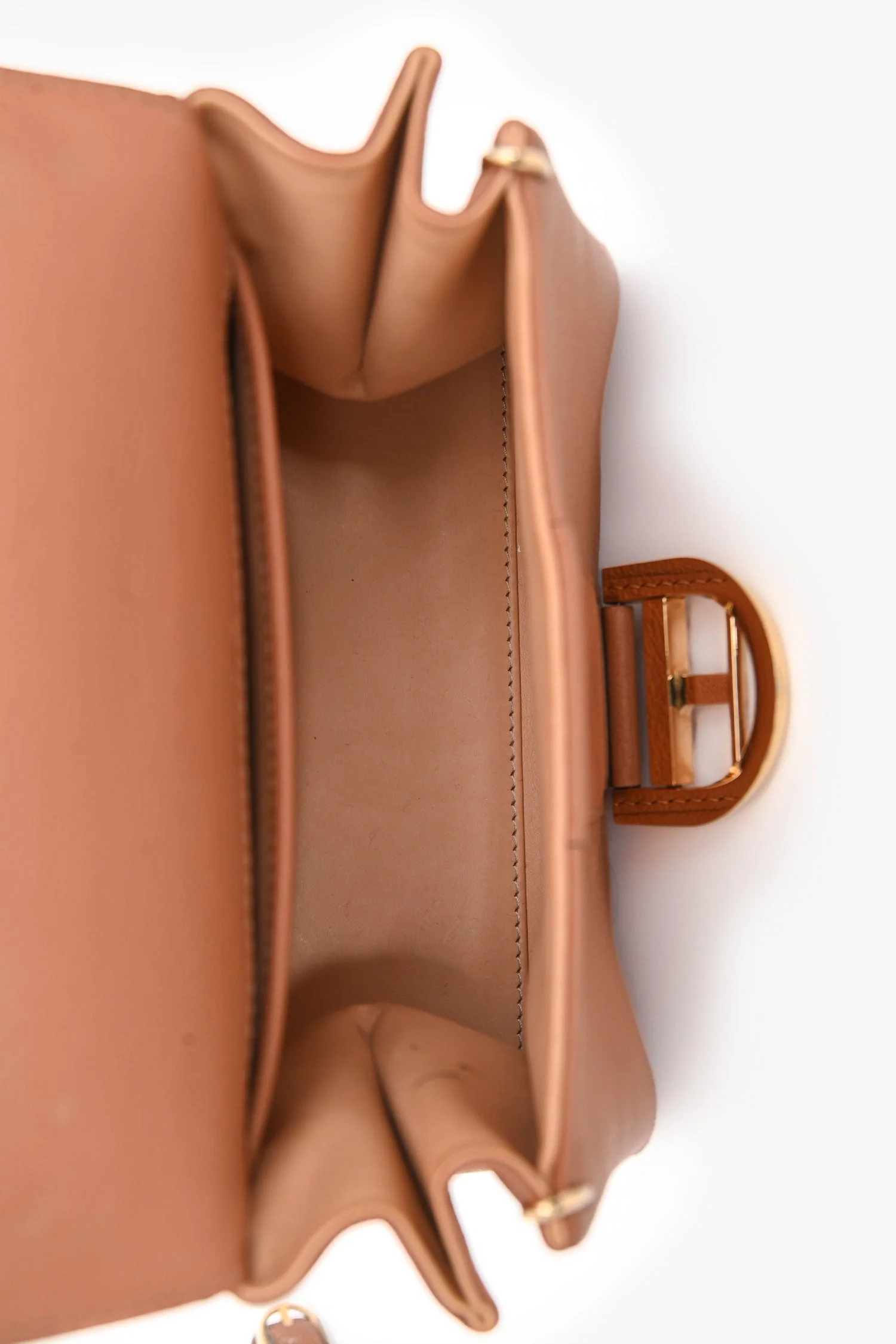Delvaux Brown Calf Leather Brillant Mini Bag GHW with Strap - Image 7
