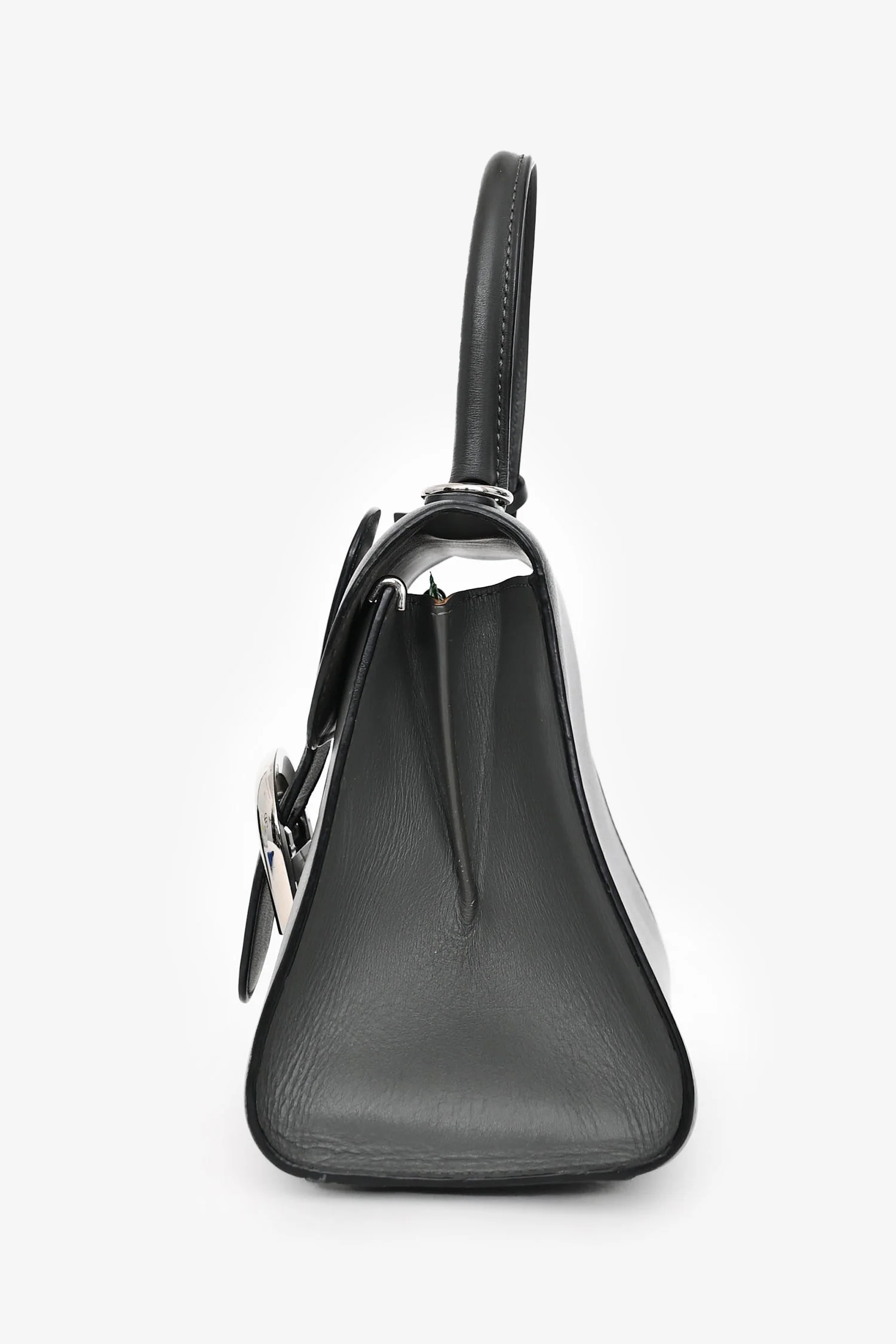 Delvaux Grey Brillant Mini S Box Calf with Strap - Image 4