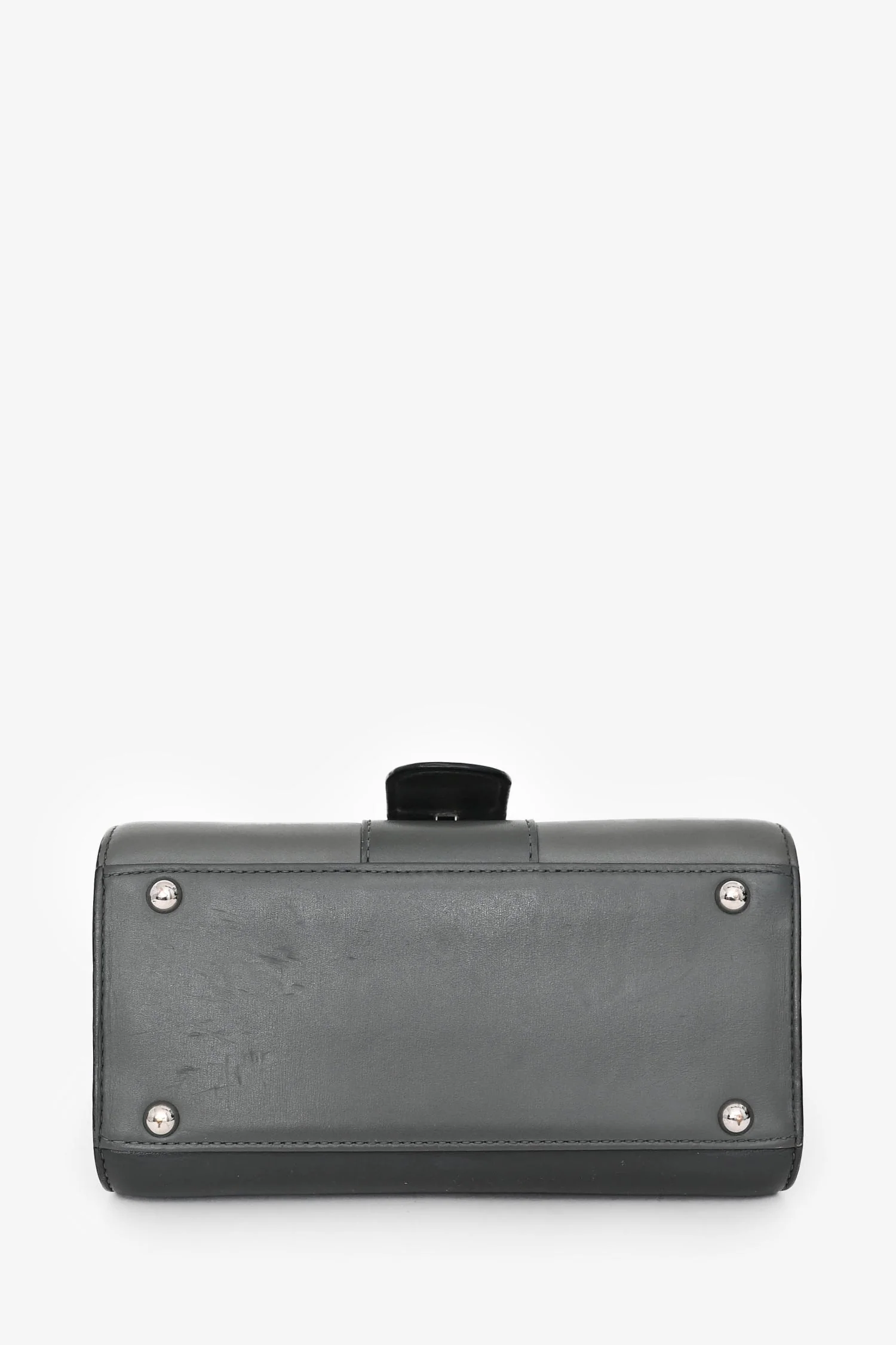 Delvaux Grey Brillant Mini S Box Calf with Strap - Image 5