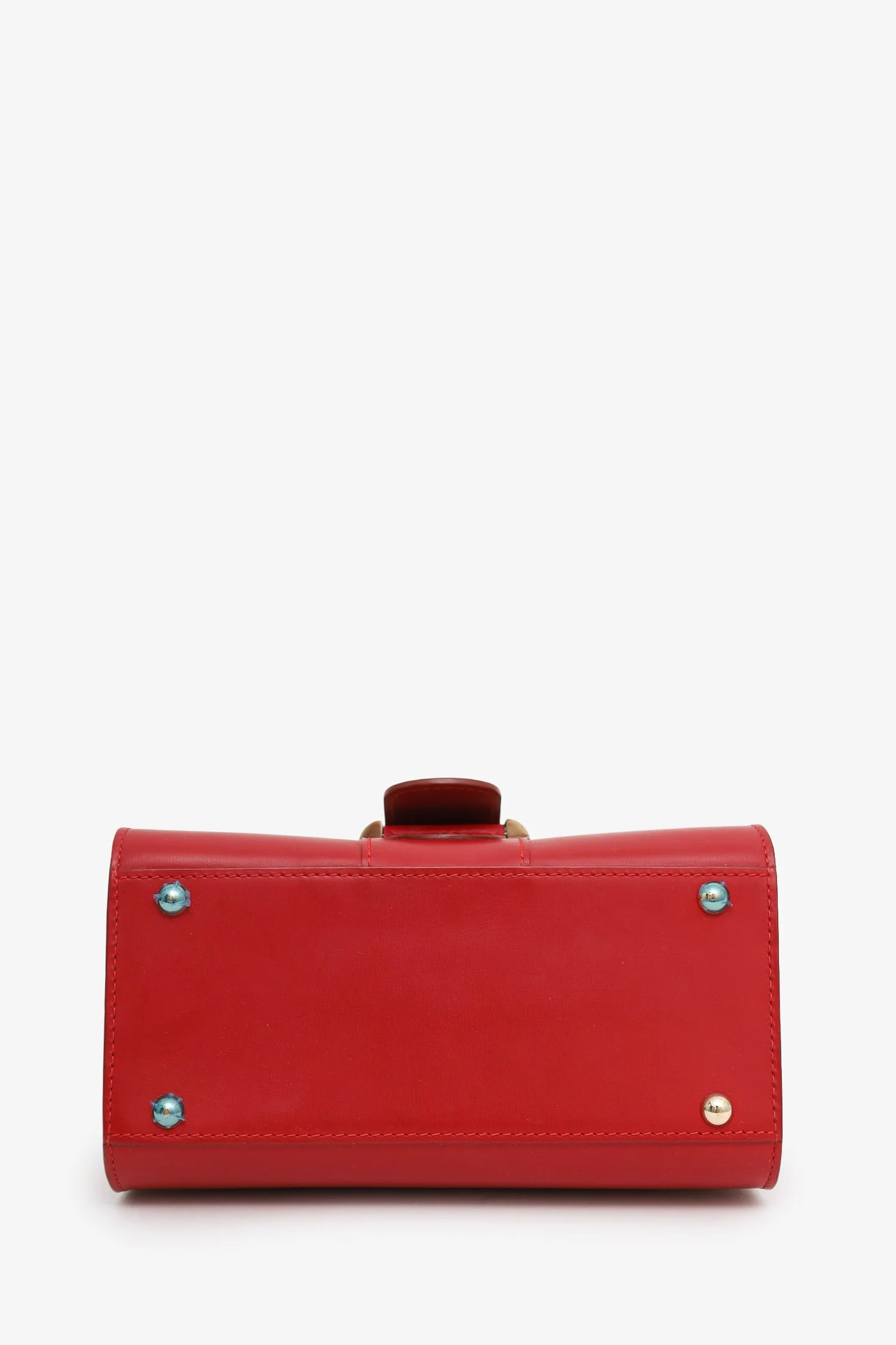 Delvaux Red Box Calf Leather Mini Brilliant With Strap - Image 5