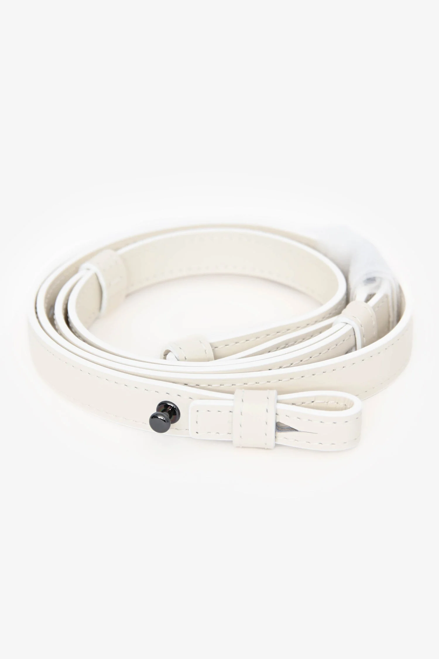 Delvaux White/Black Leather Tempete MM with Strap - Image 7