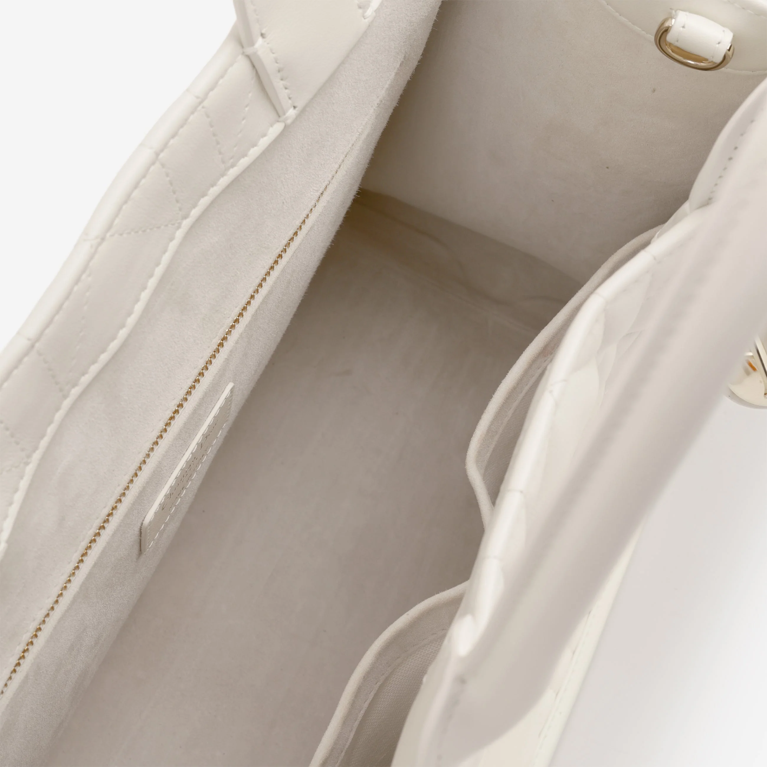Dior Medium Book Tote - Latte Cannage Calfskin | Champagne Gold Hardware - Image 5