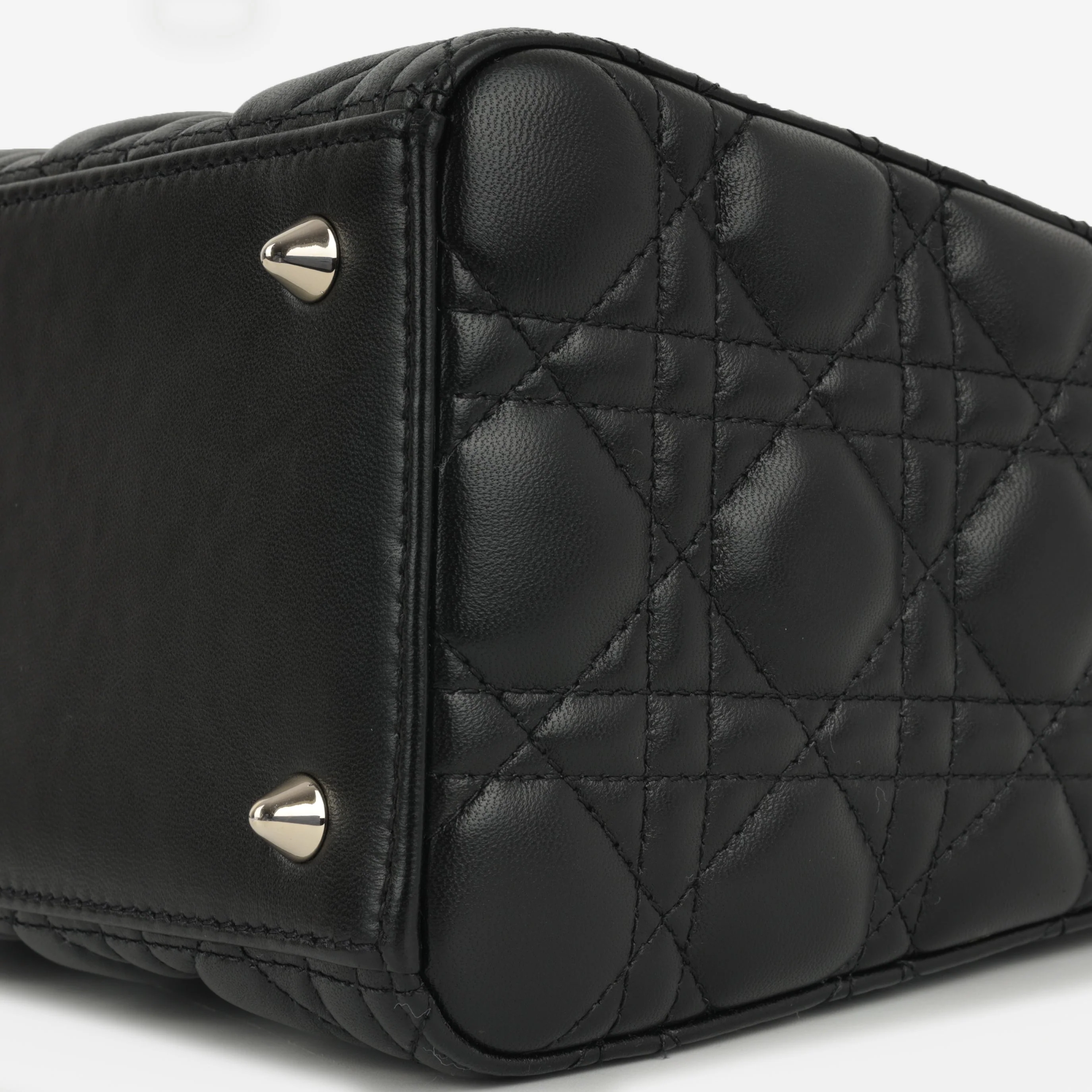 Dior Medium Lady Dior - Black Lambskin | Champagne Gold Hardware - Image 8
