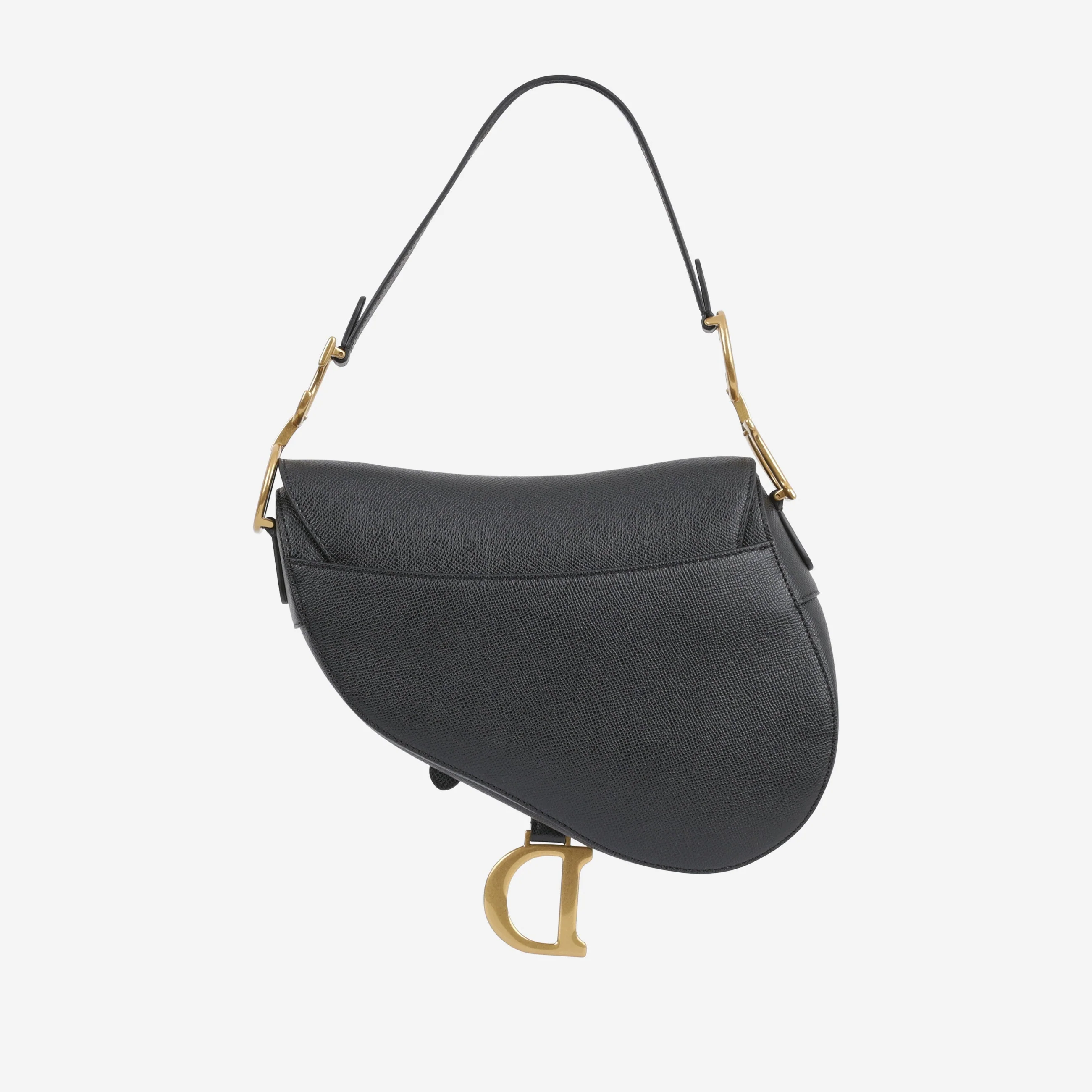 Dior Medium Saddle - Black Grained Calfskin | Gold Hardware - Image 4
