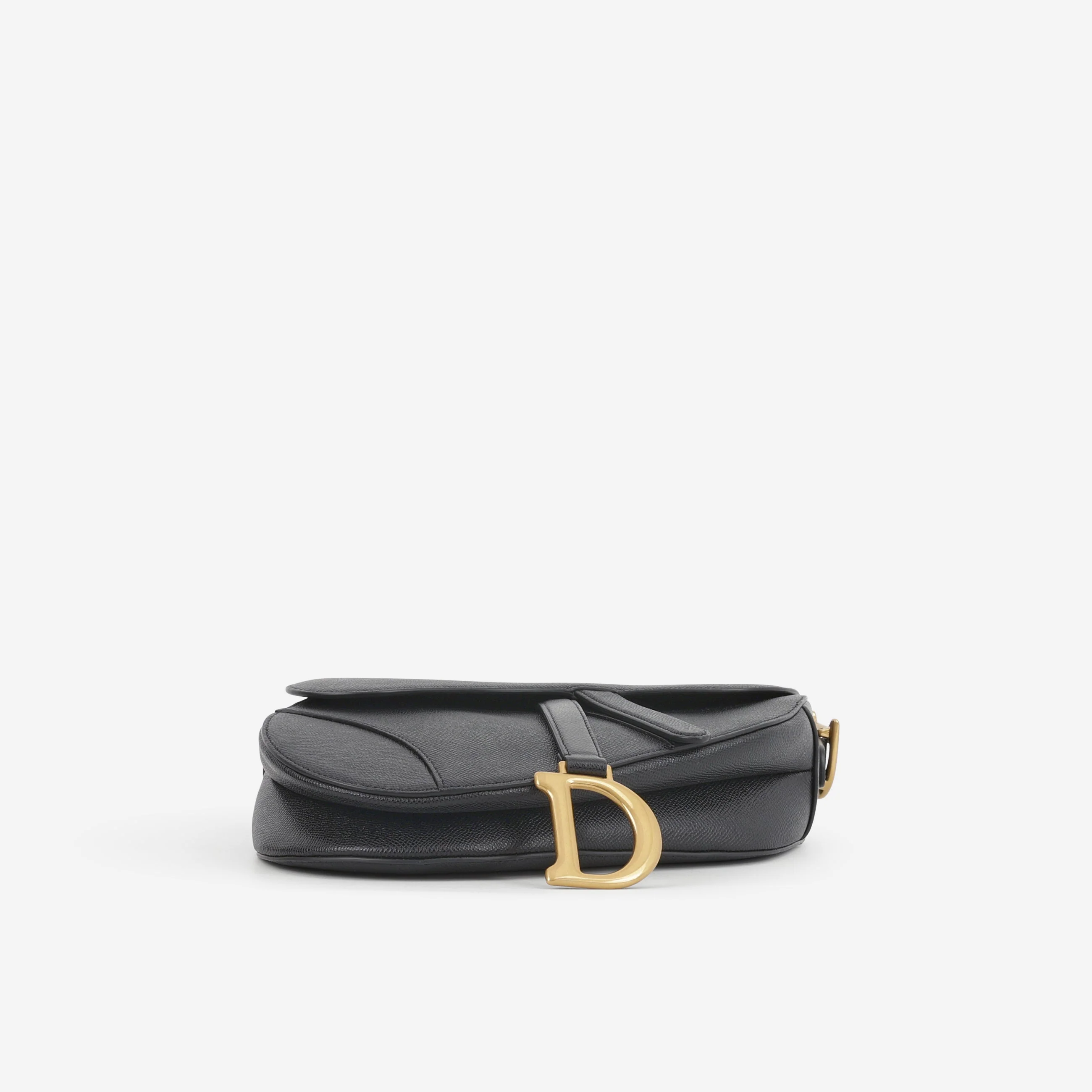 Dior Medium Saddle - Black Grained Calfskin | Gold Hardware - Image 5