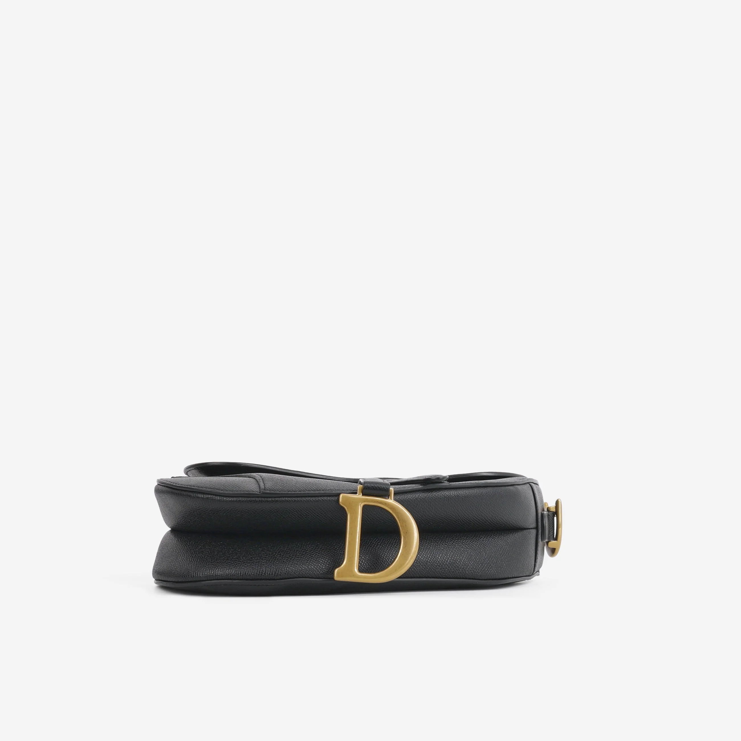 Dior Medium Saddle - Black Grained Calfskin | Gold Hardware - Image 4