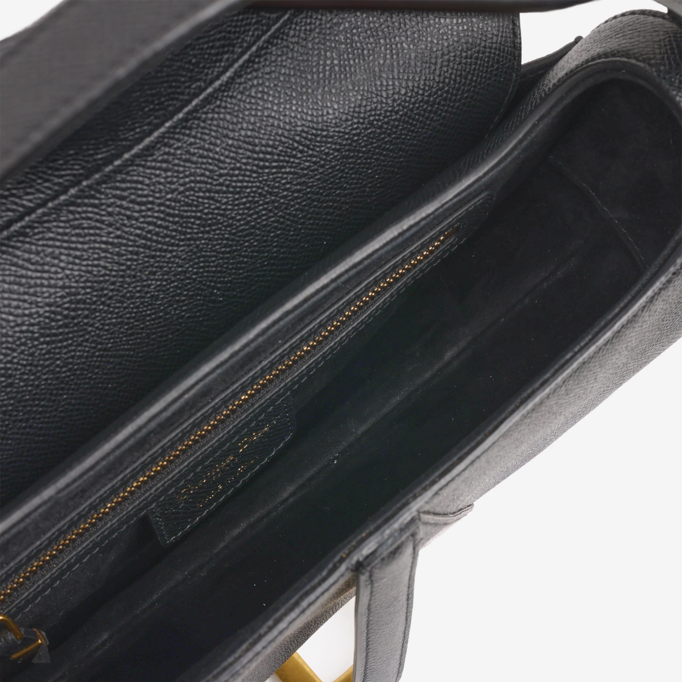 Dior Medium Saddle - Black Grained Calfskin | Gold Hardware - Image 6