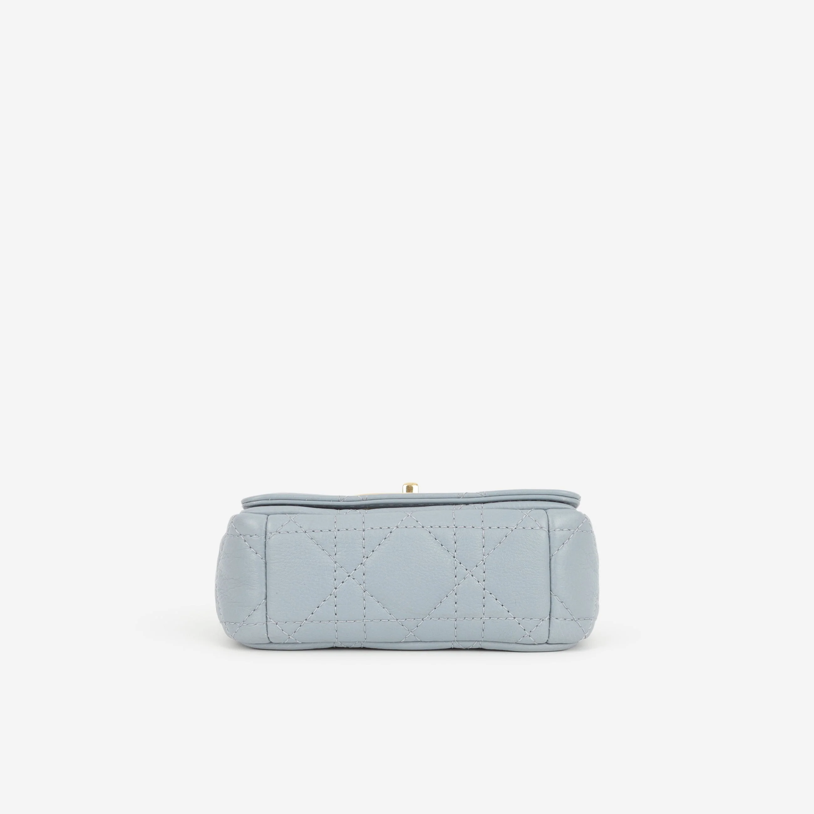 Dior Micro Caro Bag - Stone Grey Calfskin | Gold Hardware - Image 4