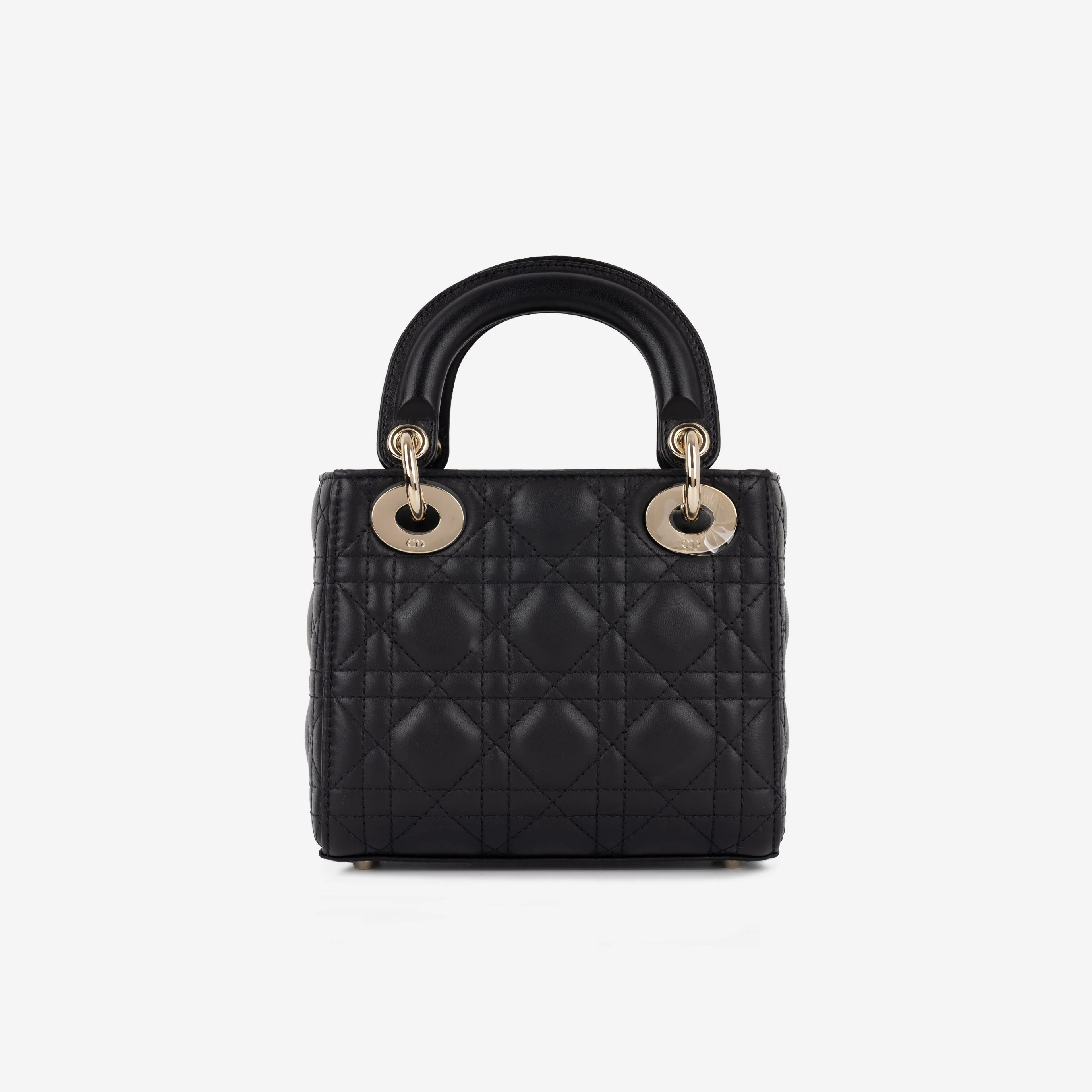 Dior Mini Lady Dior - Black Lambskin | Champagne Gold Hardware - Image 7