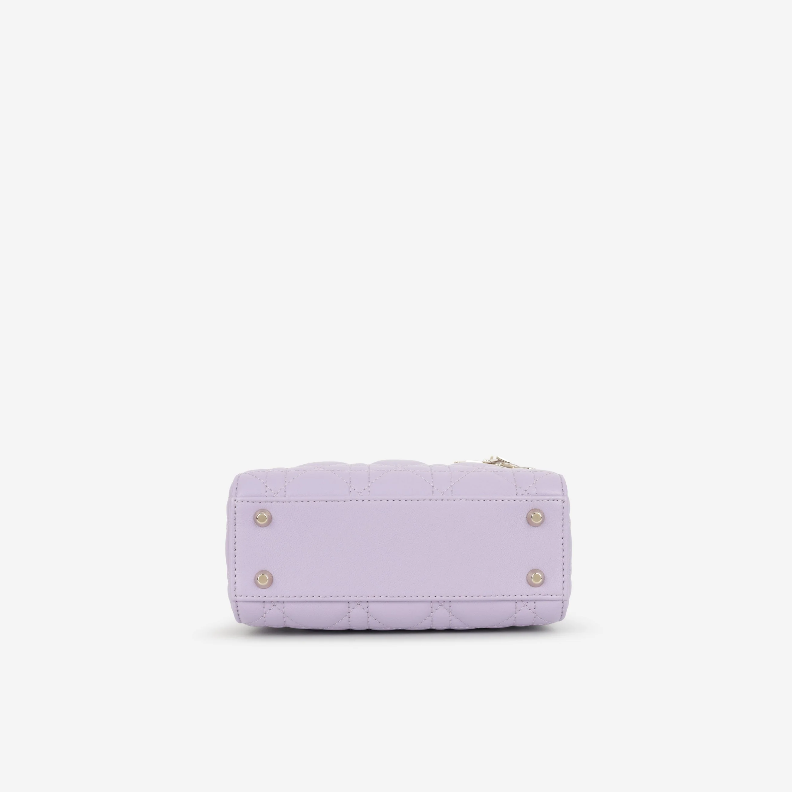 Dior Mini Lady Dior - Lilac Lambskin | Champagne Gold Hardware - Image 4
