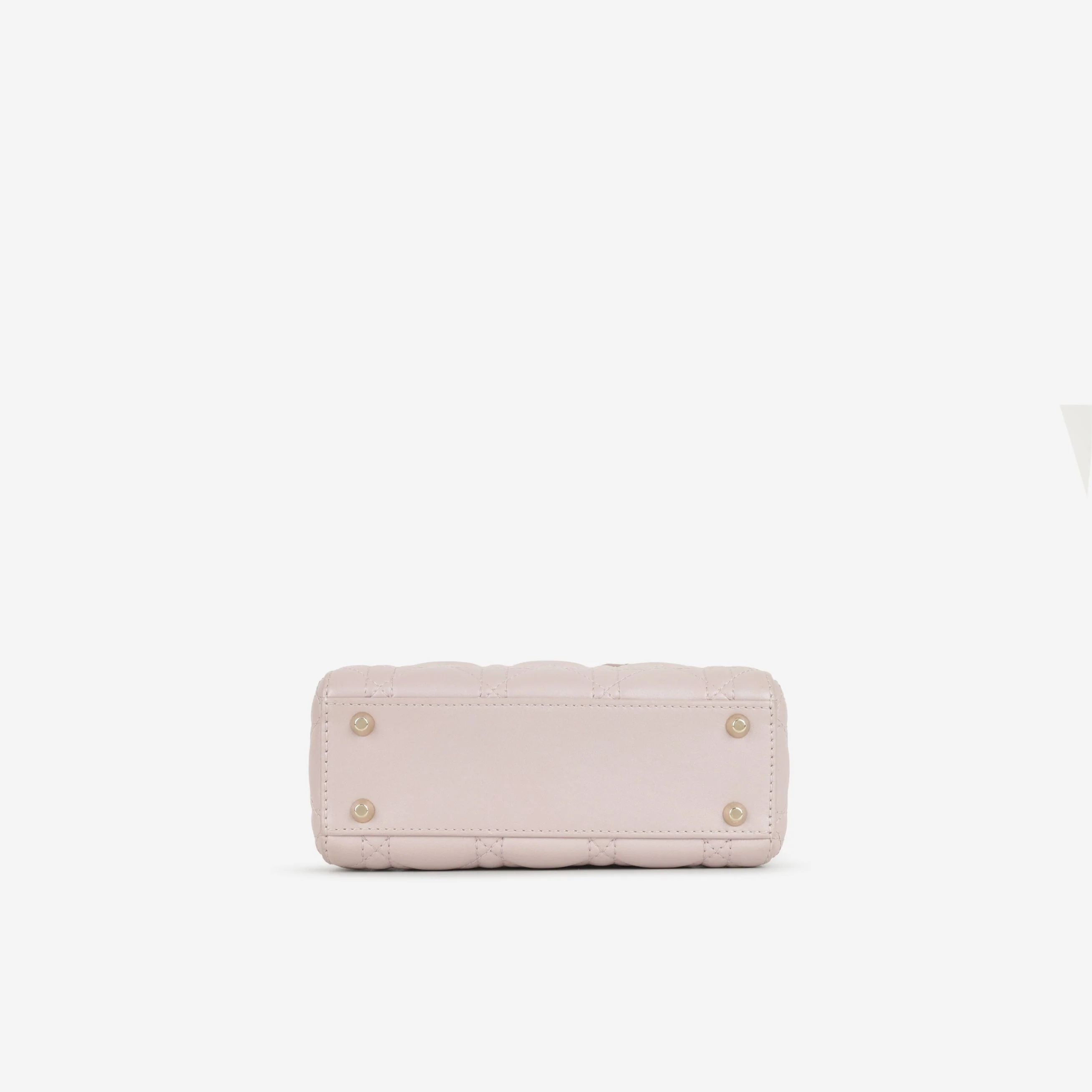 Dior Mini Lady Dior - Pearlescent Pink Lambskin | Champagne Gold Hardware - Image 4