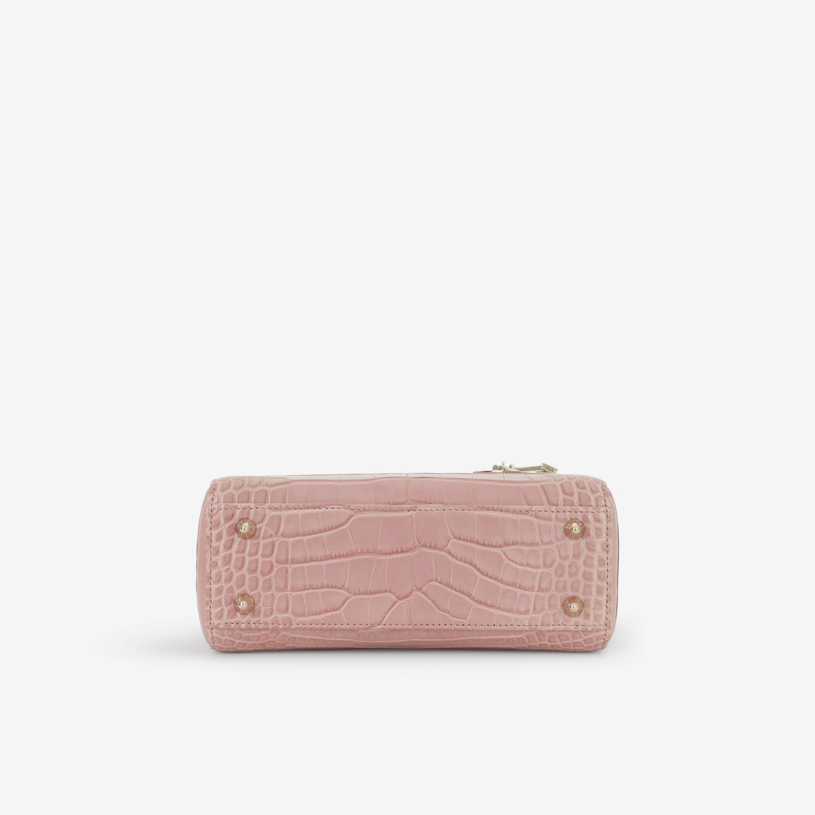 Dior Small Lady Dior - Blush Alligator With Strass | Champagne Gold Hardware - Image 5
