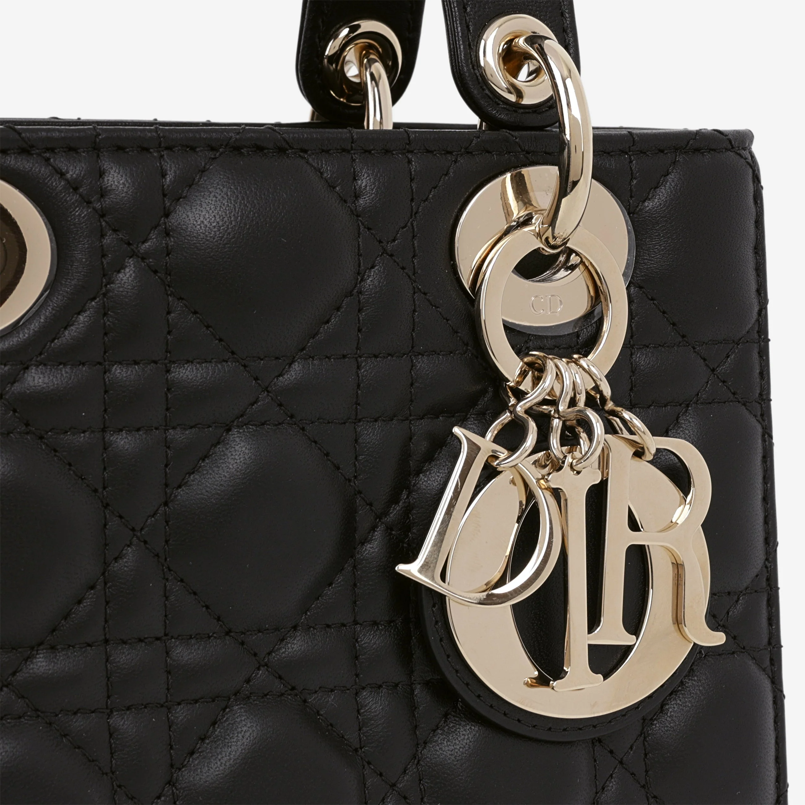 Dior Small My ABCDior - Black Lambskin | Champagne Gold Hardware - Image 11