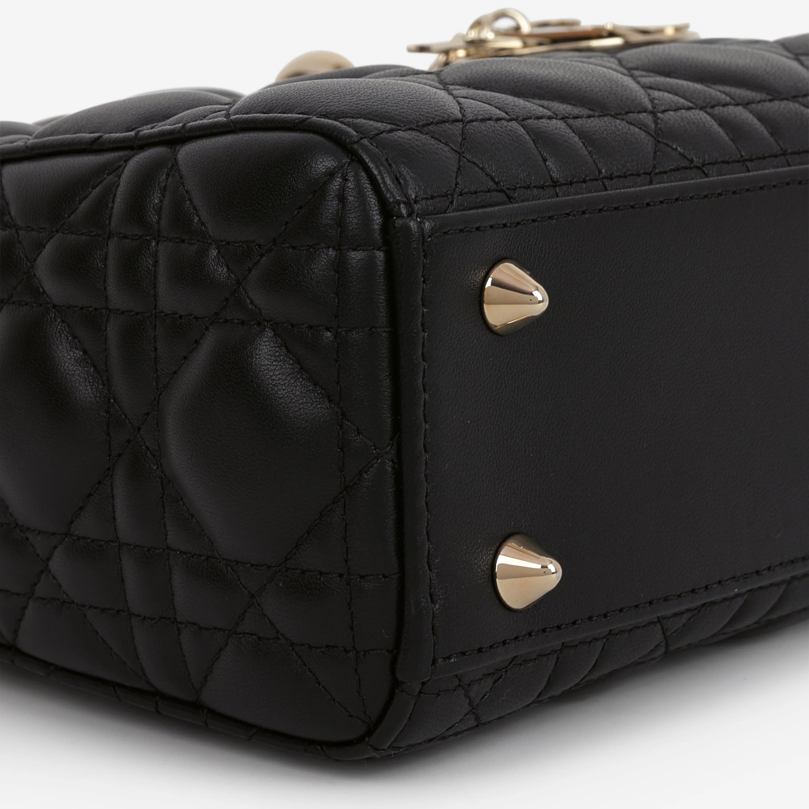 Dior Small My ABCDior - Black Lambskin | Champagne Gold Hardware - Image 6