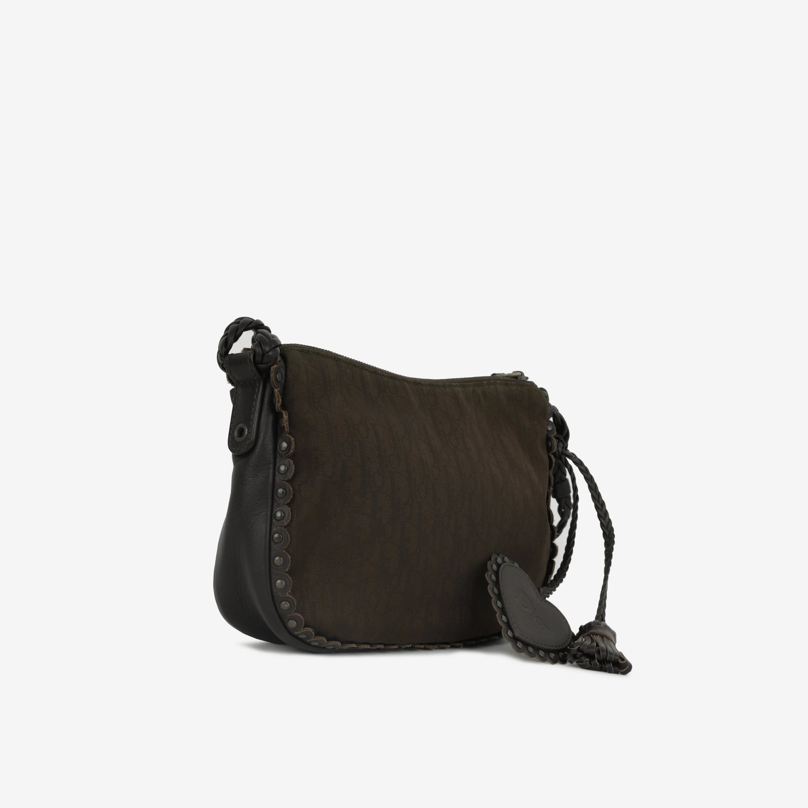 Dior Vintage Ethnic Heart Bag - Brown Oblique | Silver Hardware - Image 3