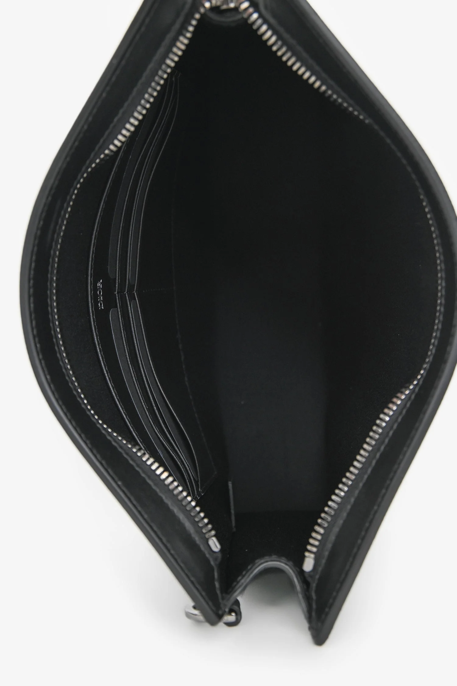 Dior Homme 2024 A5 Black Coated Canvas Triangle Pouch - Image 6