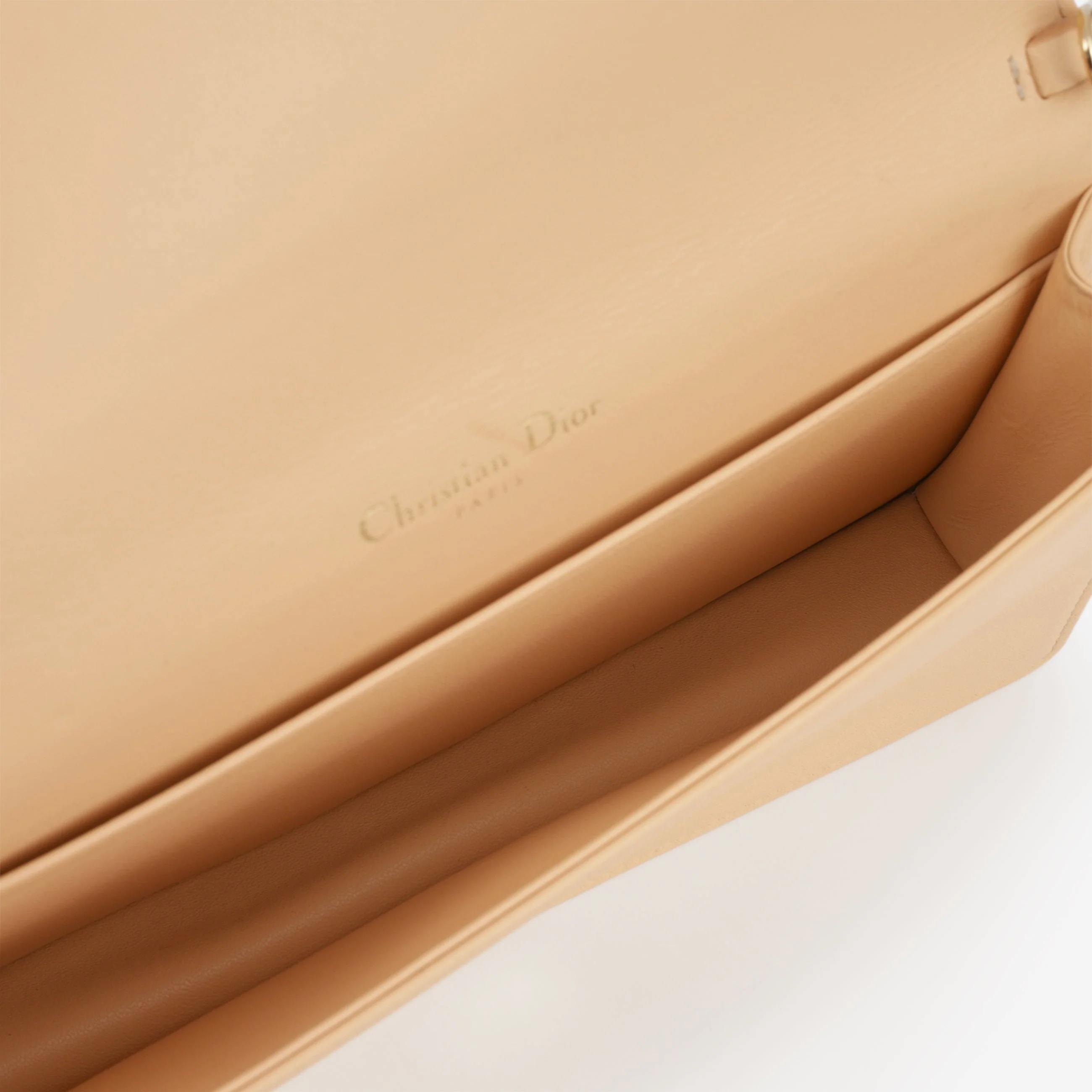 Dior Lady Dior Pouch - Nude Cannage | Champagne Gold Hardware - Image 6