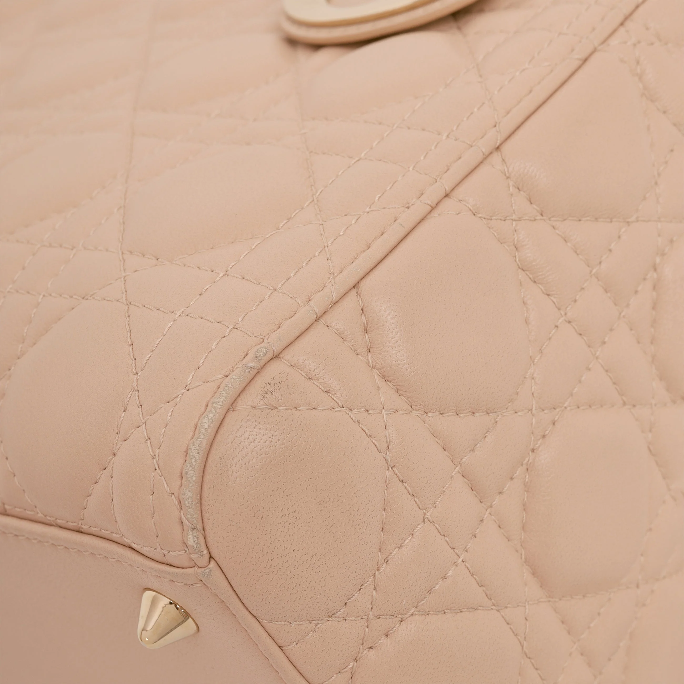 Dior Medium Lady Dior - Blush Lambskin | Champagne Gold Hardware - Image 10