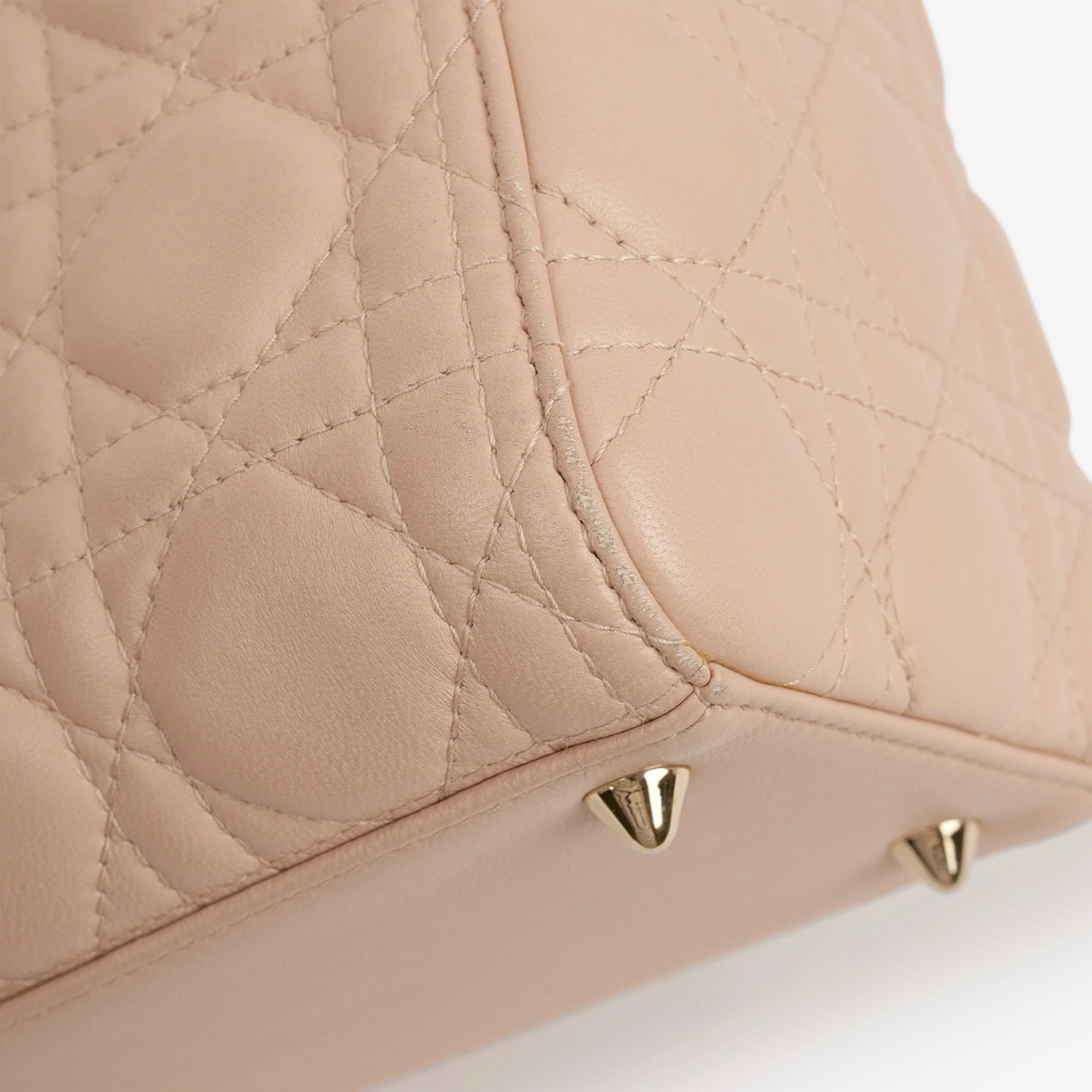 Dior Medium Lady Dior - Blush Lambskin | Champagne Gold Hardware - Image 11