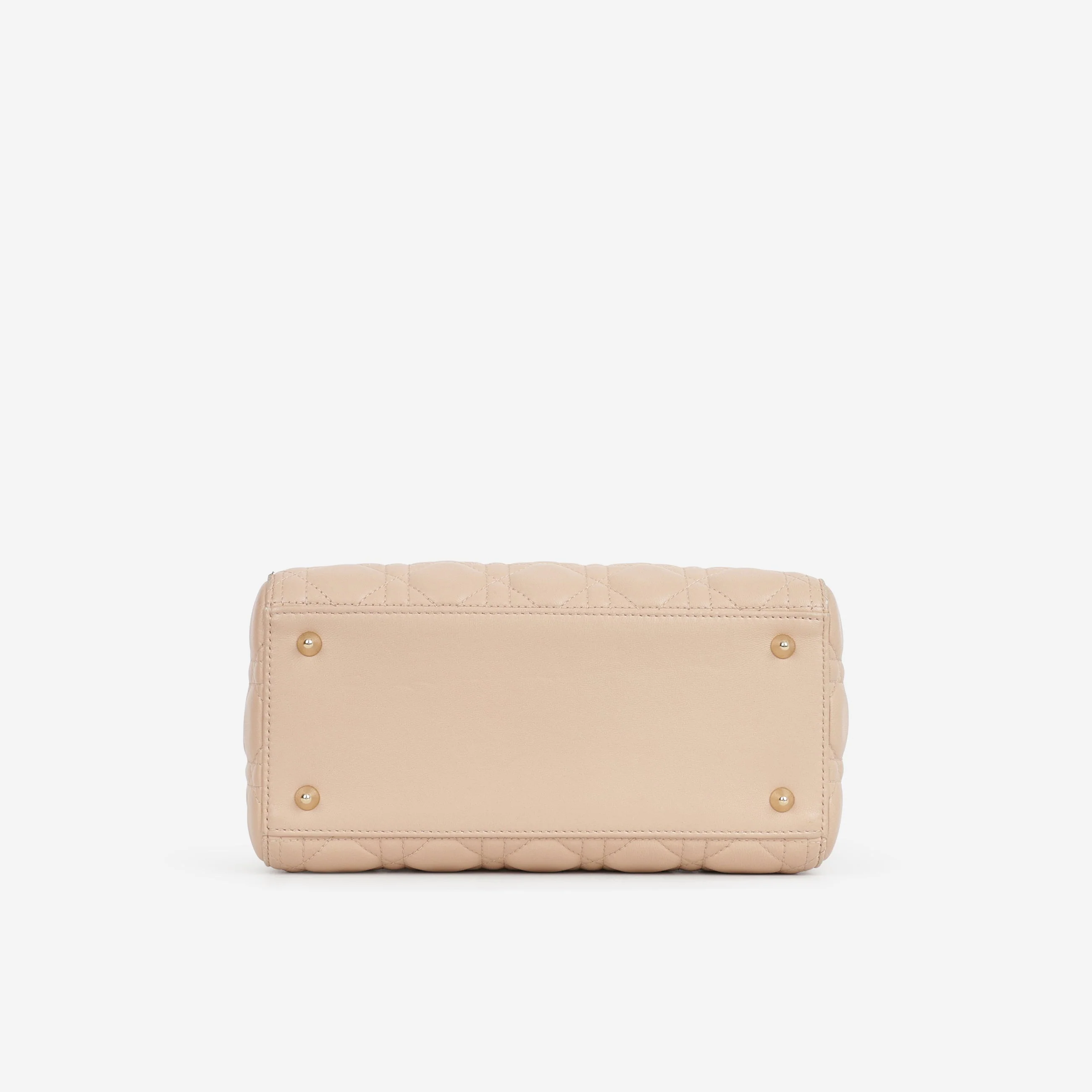 Dior Medium Lady Dior - Blush Lambskin | Champagne Gold Hardware - Image 4
