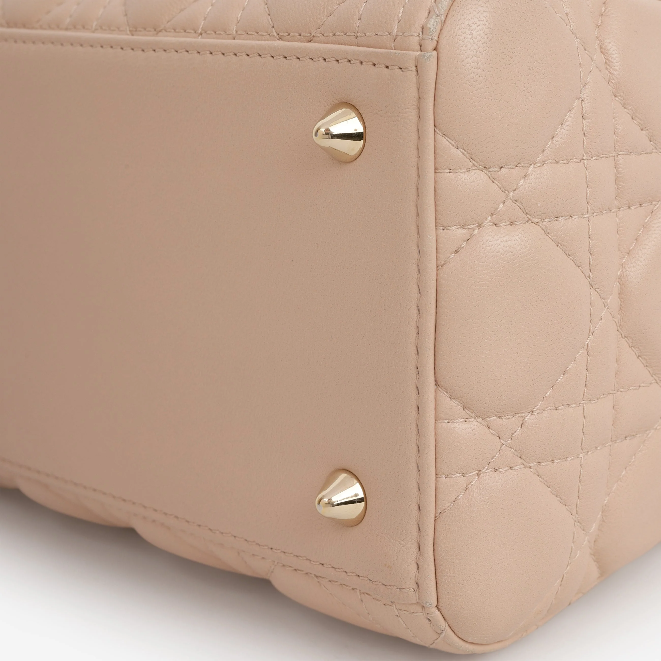 Dior Medium Lady Dior - Blush Lambskin | Champagne Gold Hardware - Image 7