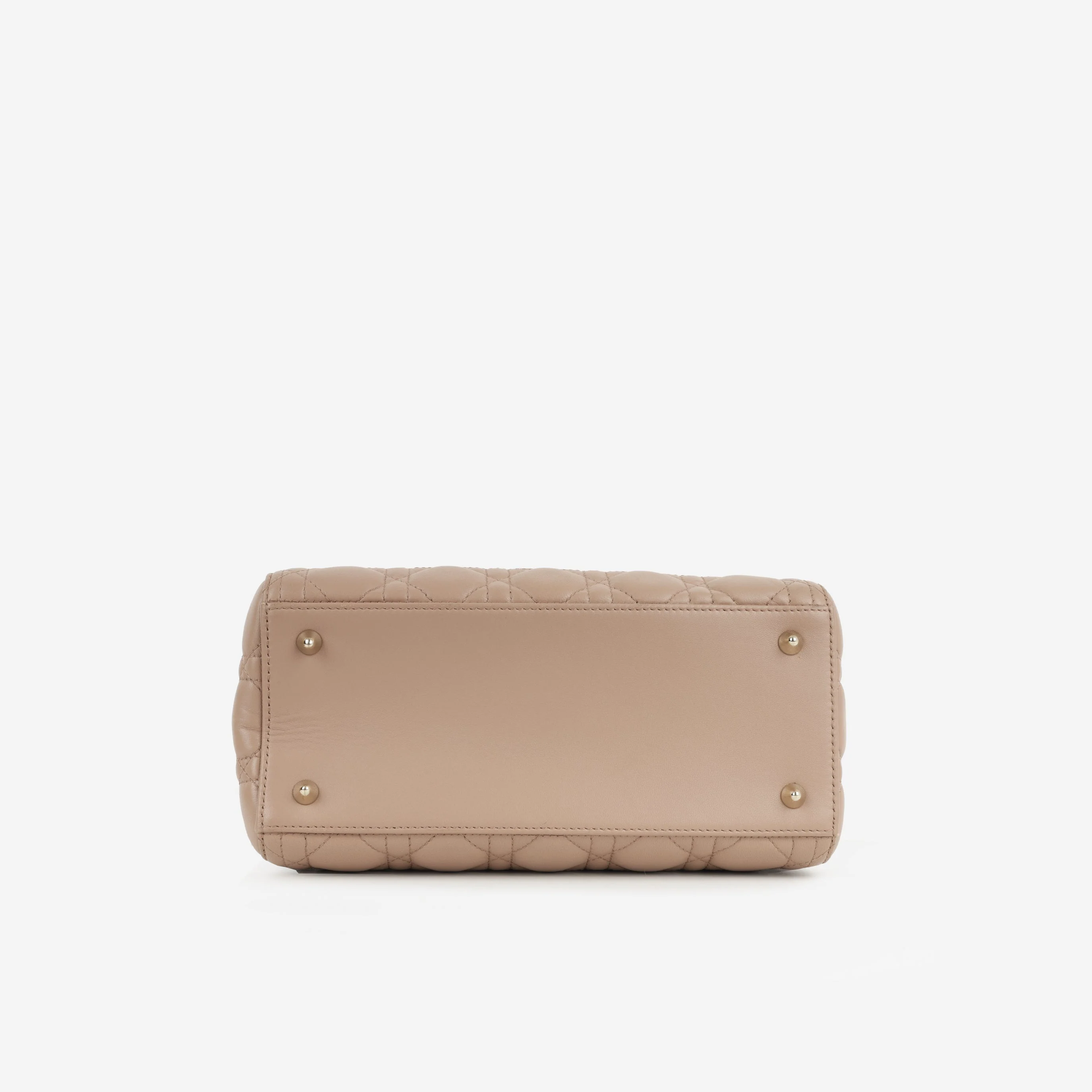 Dior Medium Lady Dior - Blush Lambskin | Champagne Gold Hardware - Image 3
