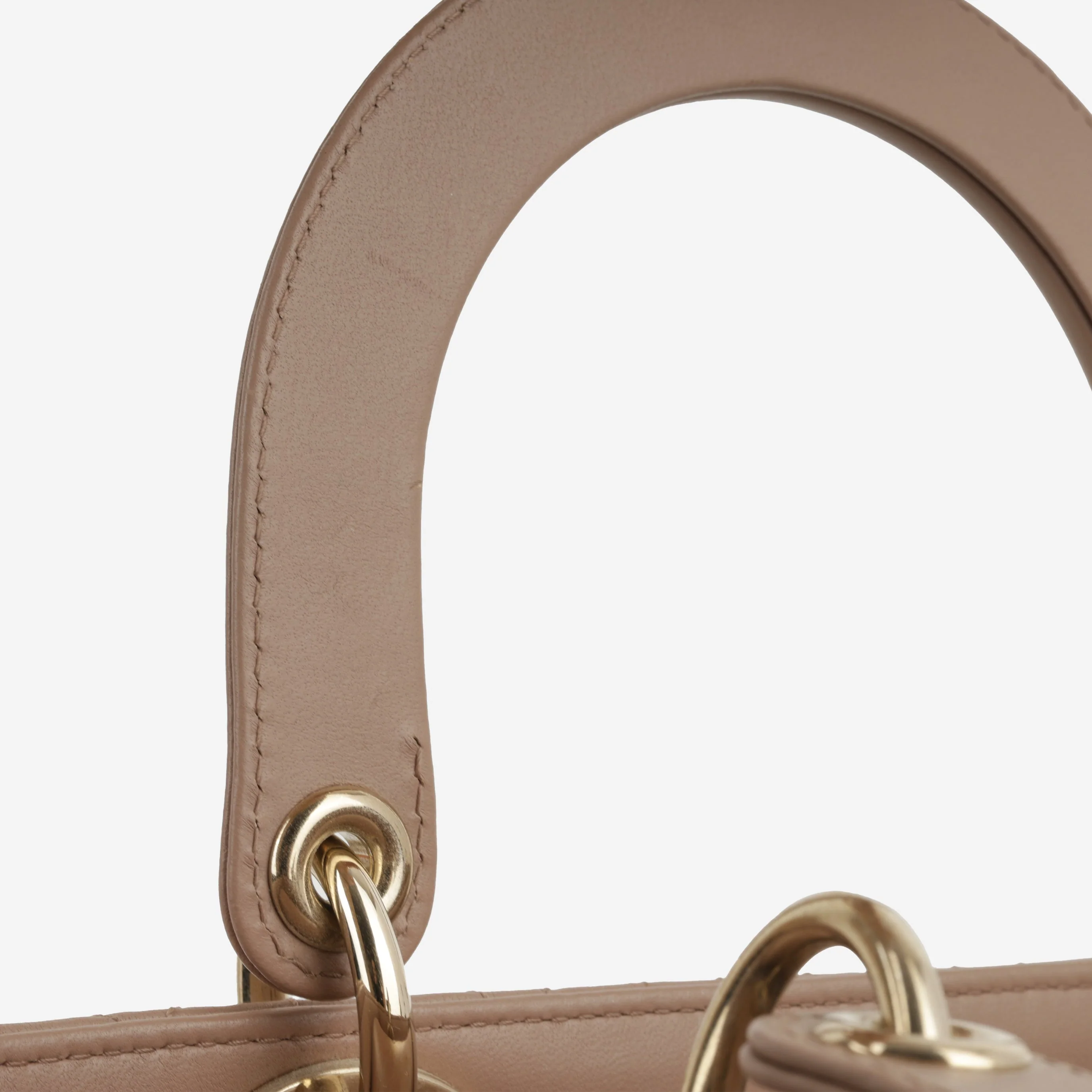 Dior Medium Lady Dior - Blush Lambskin | Champagne Gold Hardware - Image 8