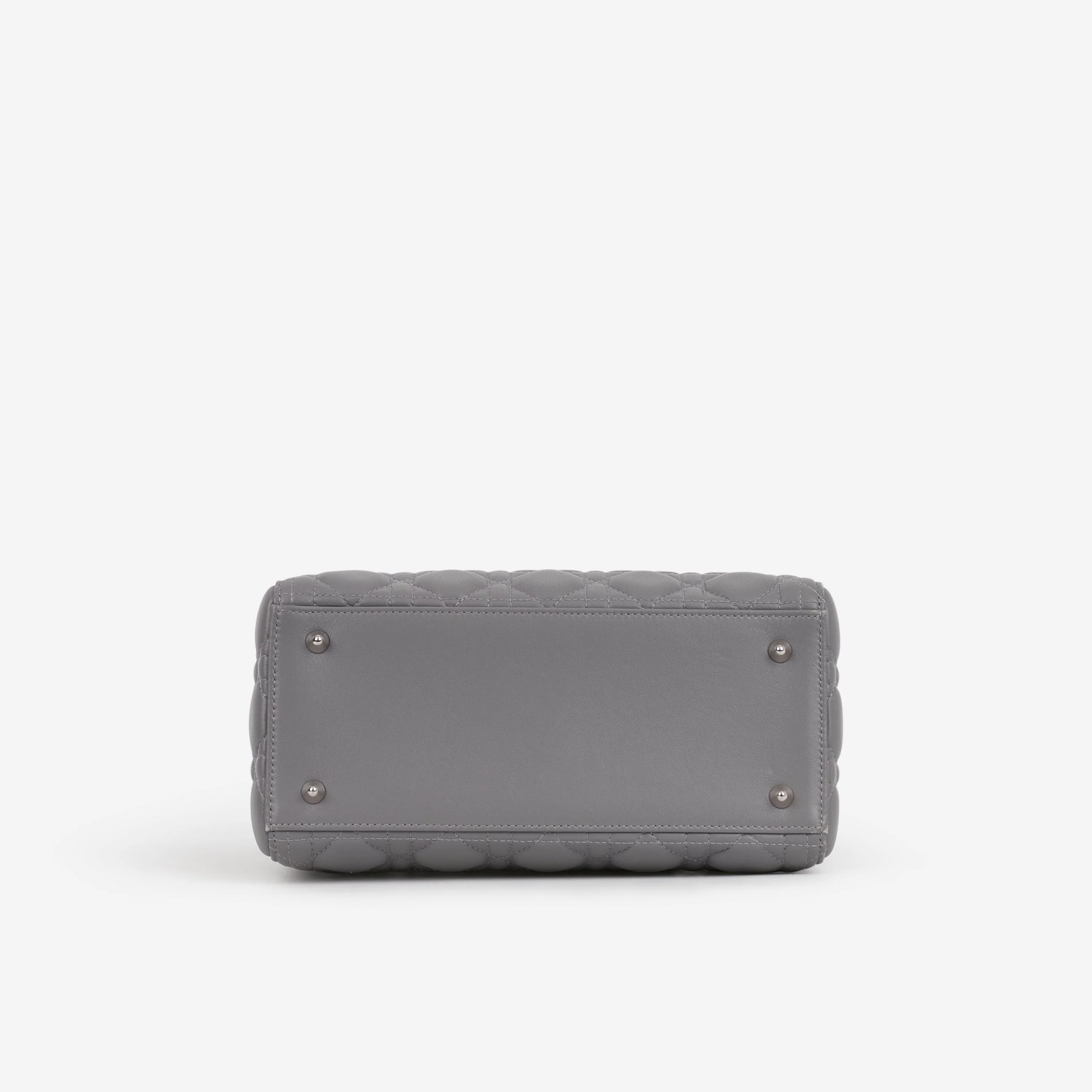 Dior Medium Lady Dior - Grey Lambskin - Image 4
