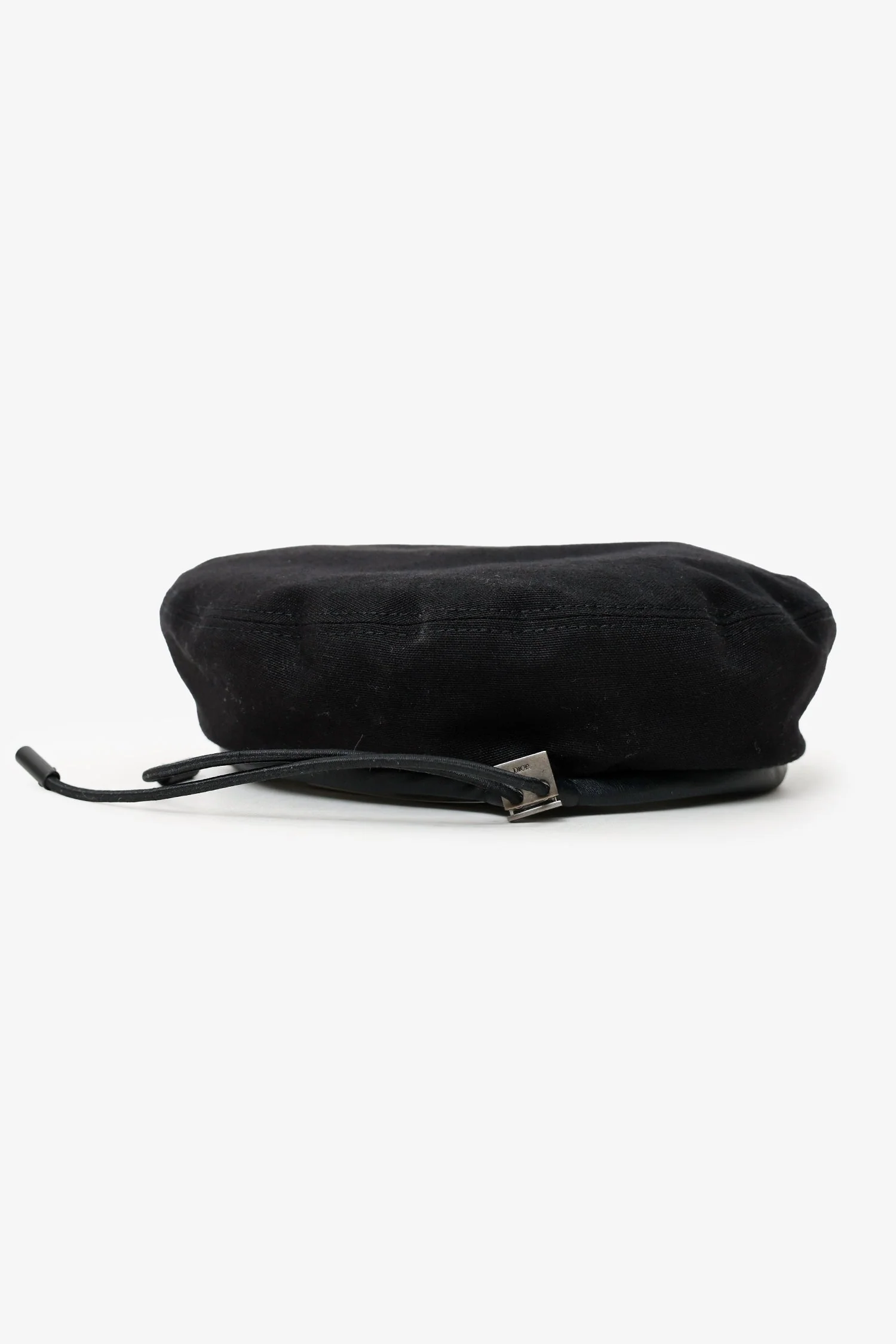Dior x Shawn Stüssy Black Embroidered Logo Beret Size S - Image 2