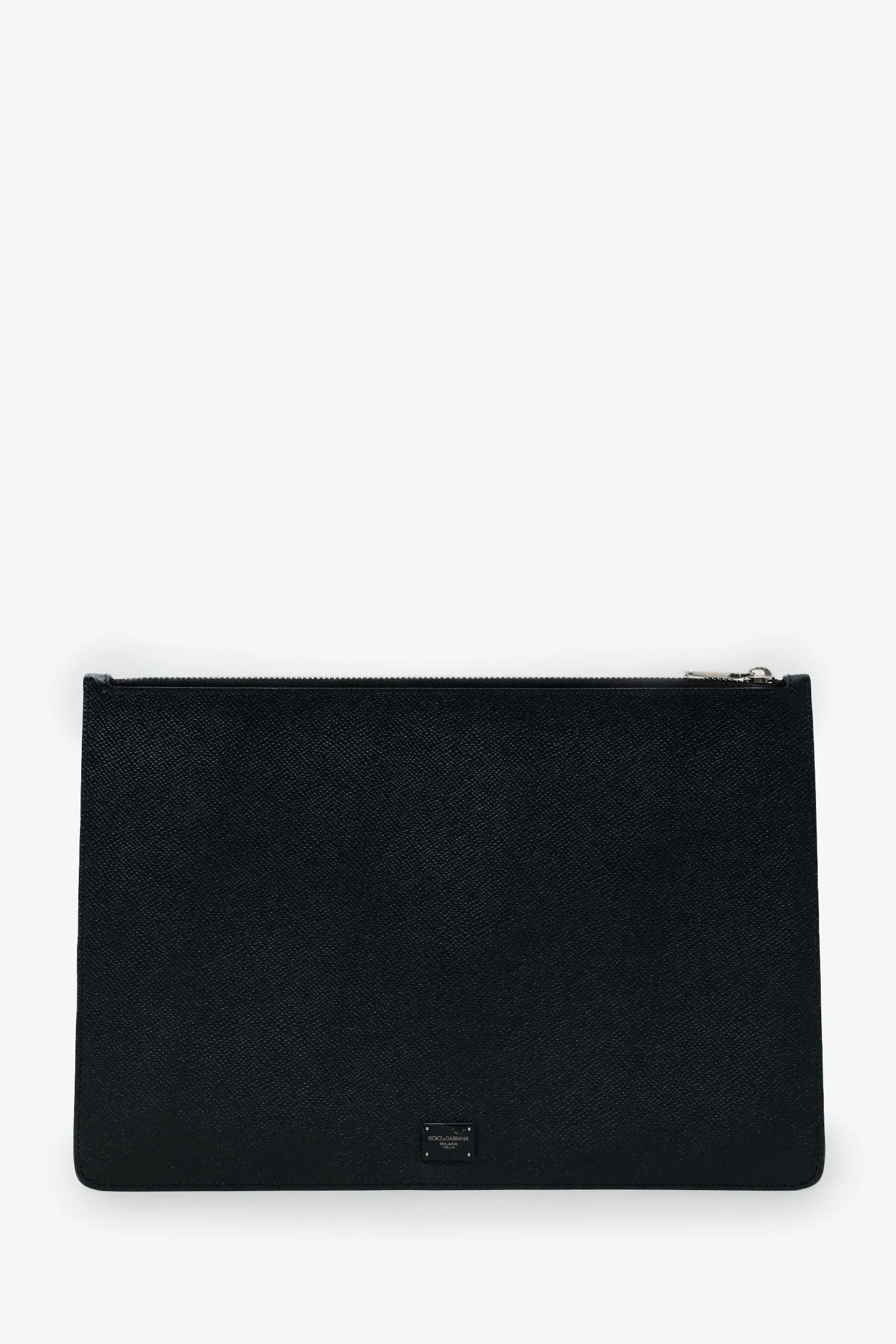Dolce & Gabbana Black Leather 'Golden Pig' Pouch - Image 2