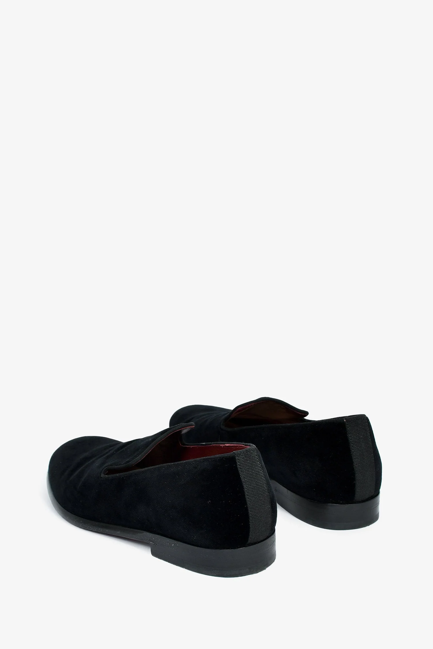 Dolce & Gabbana Black Velvet Loafers Size 5 Mens - Image 4