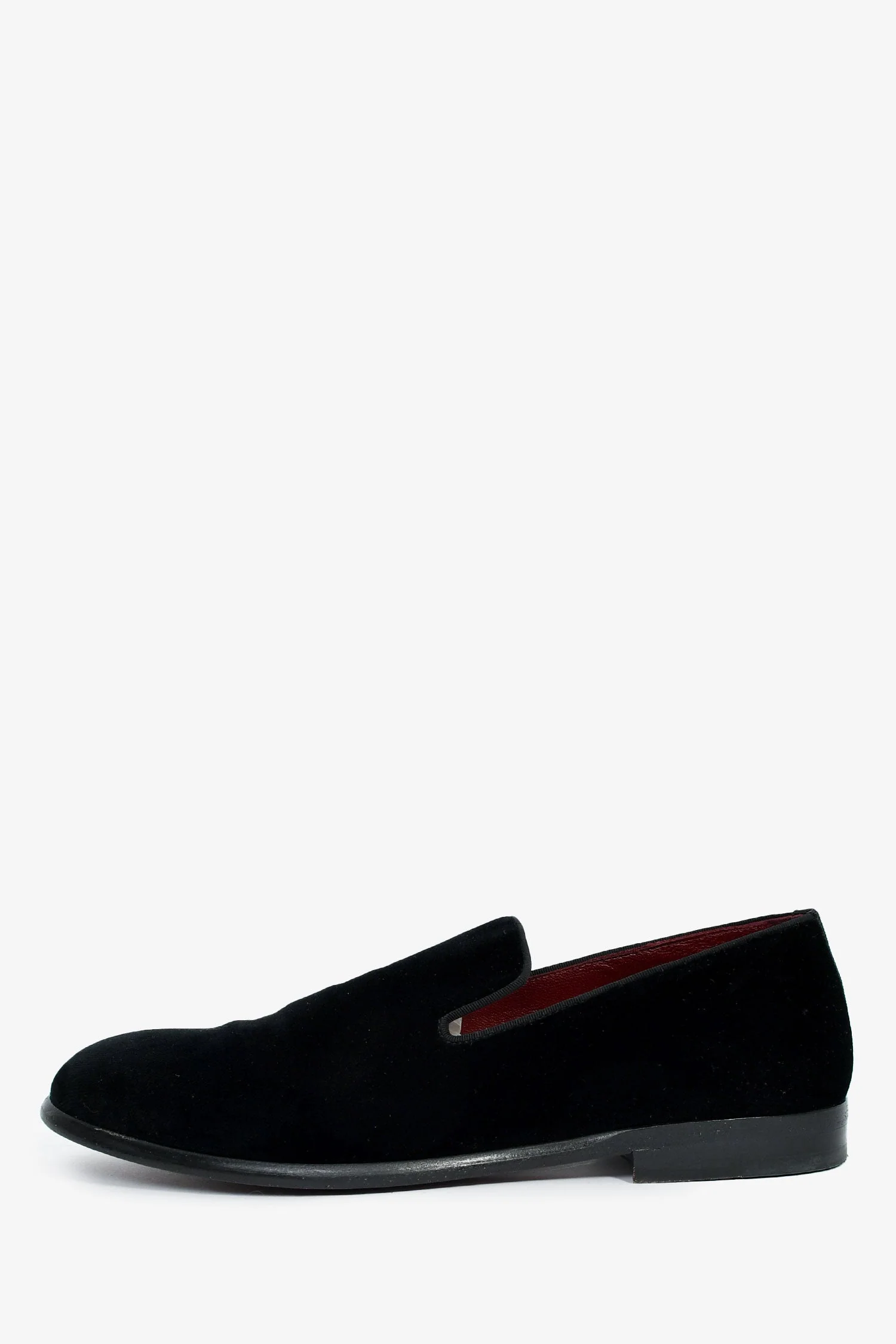 Dolce & Gabbana Black Velvet Loafers Size 5 Mens - Image 5