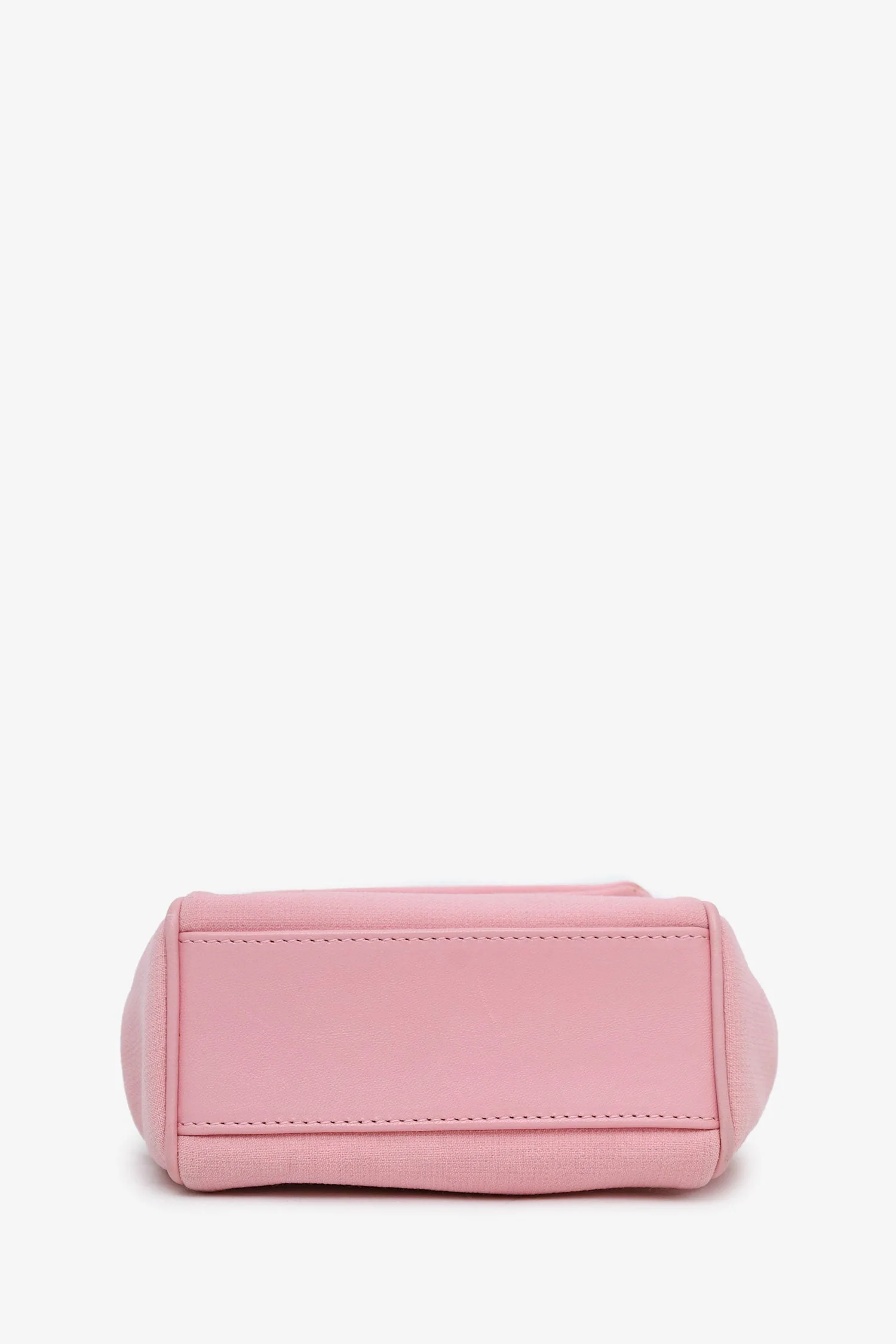 Dolce & Gabbana Pink Canvas/Leather Mini Sicily Top Handle Bag With Strap - Image 5