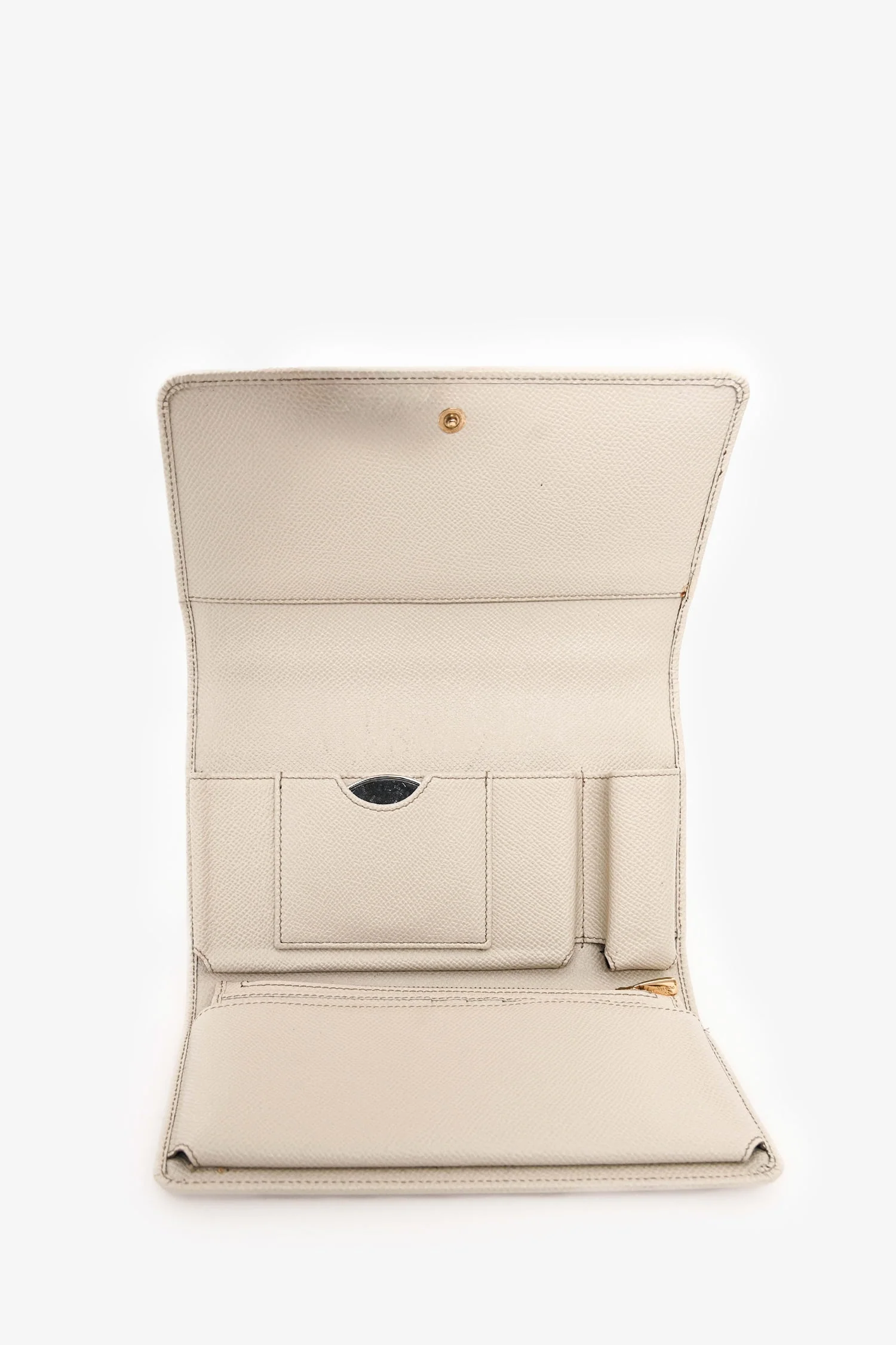 Dolce & Gabbana White Leather Sicily Family Crossbody - Image 6