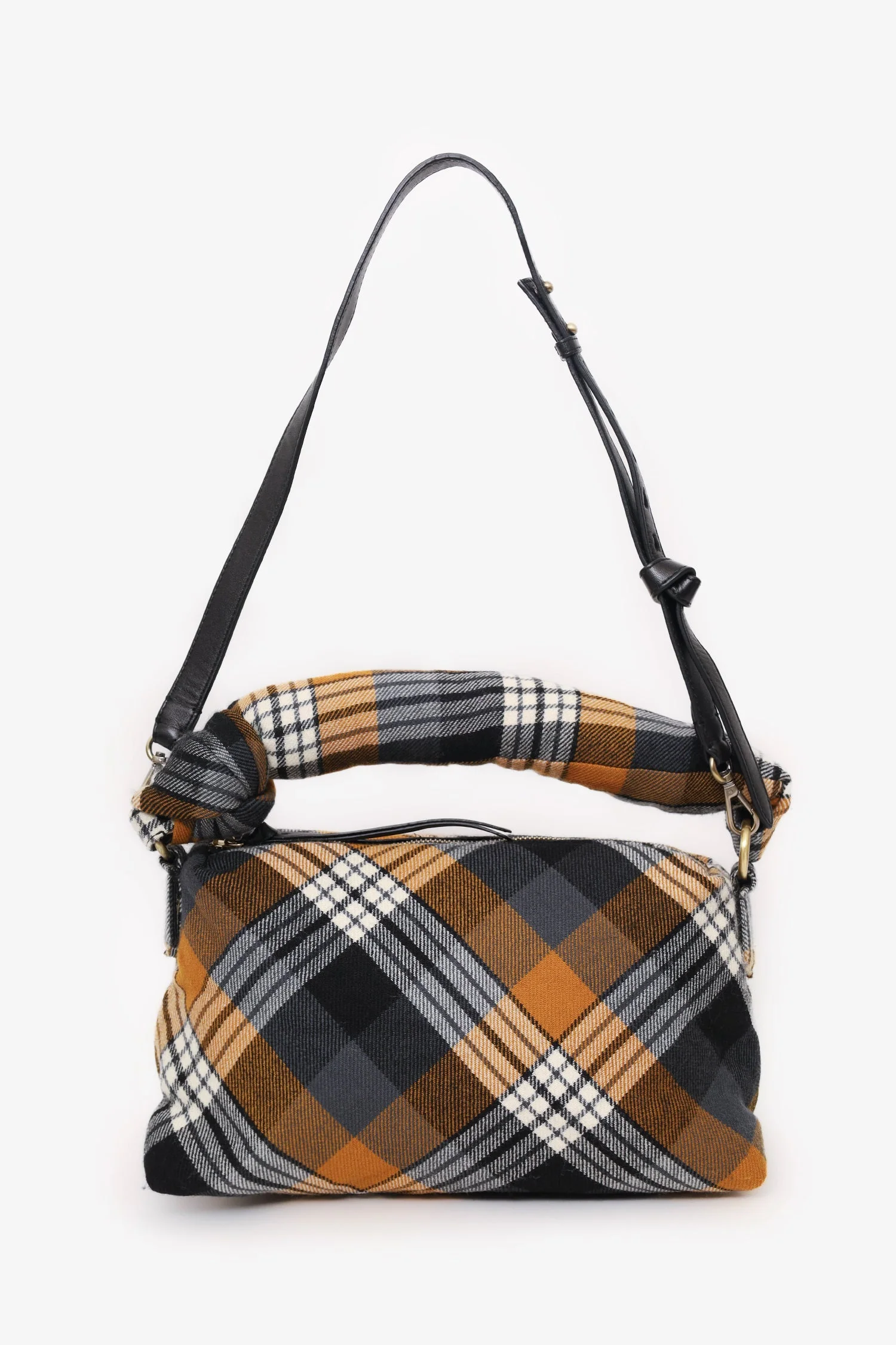 Dries Van Noten Brown/Multicolour Top Handle Bag - Image 7