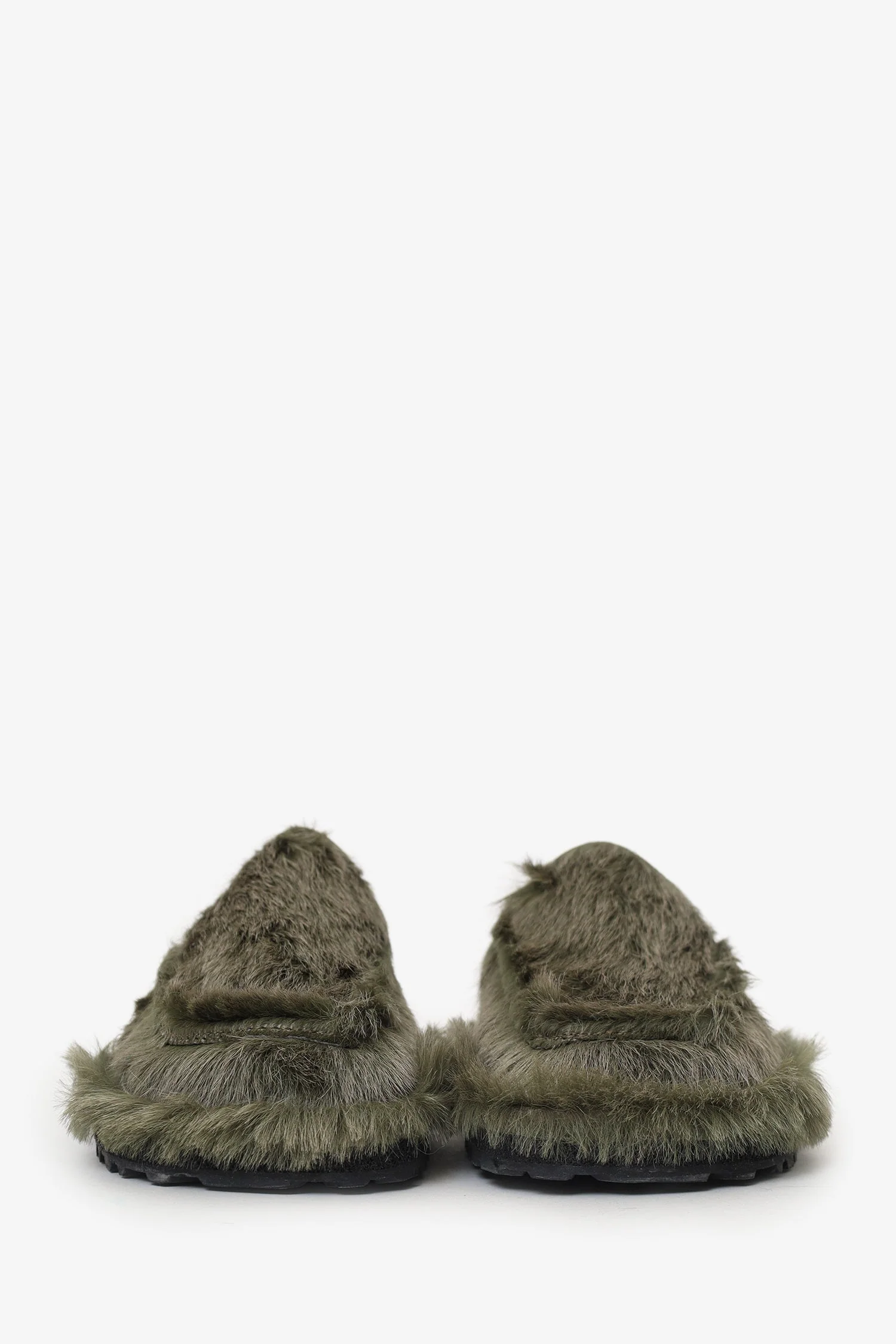 Dries Van Noten Green Pony Hair Mules Size 40 Mens - Image 3