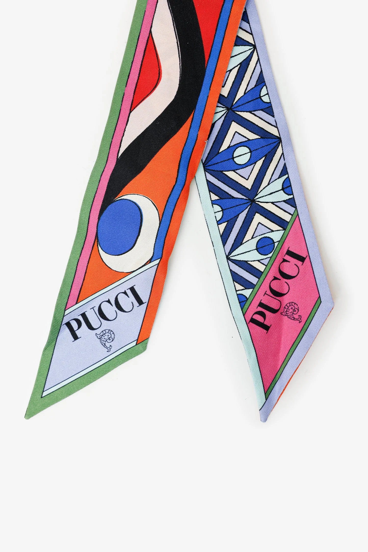 Emilio Pucci Multicolour Silk Printed Twilly - Image 2