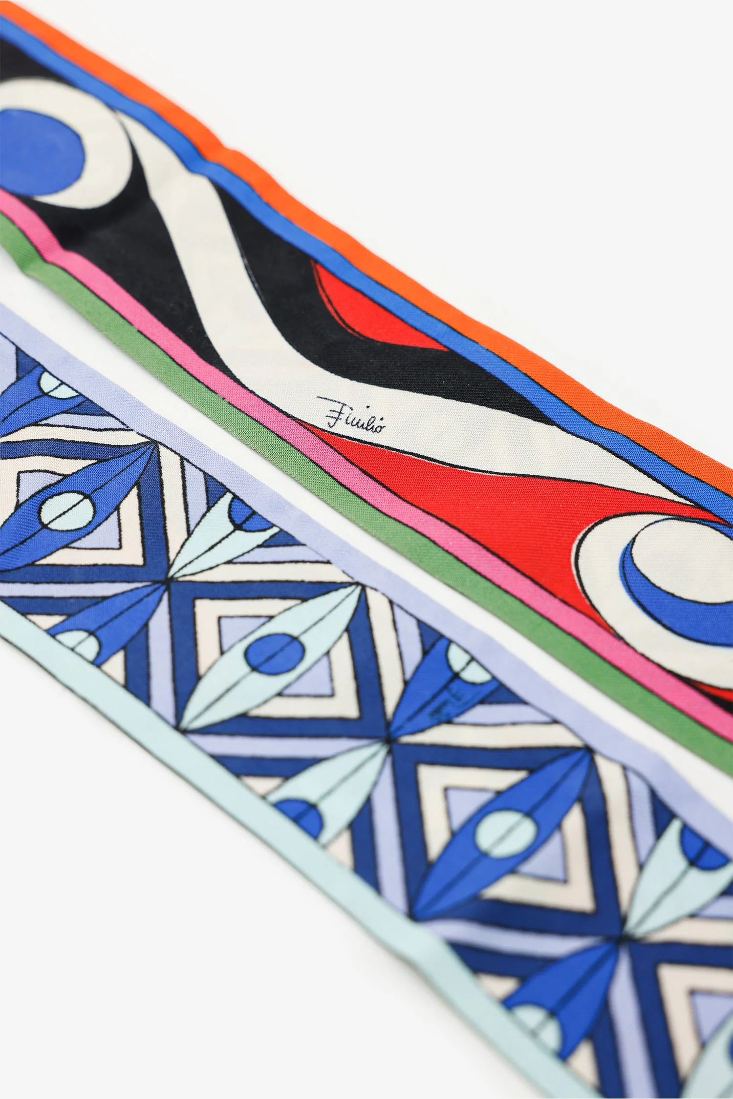 Emilio Pucci Multicolour Silk Printed Twilly - Image 3