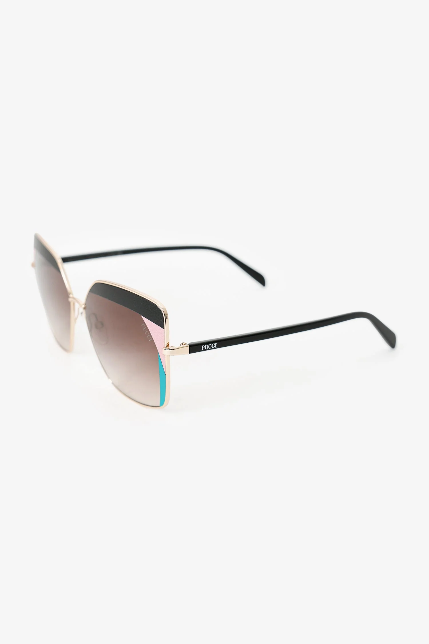 Emilio Pucci Pink/Blue Cat Eye Sunglasses - Image 2