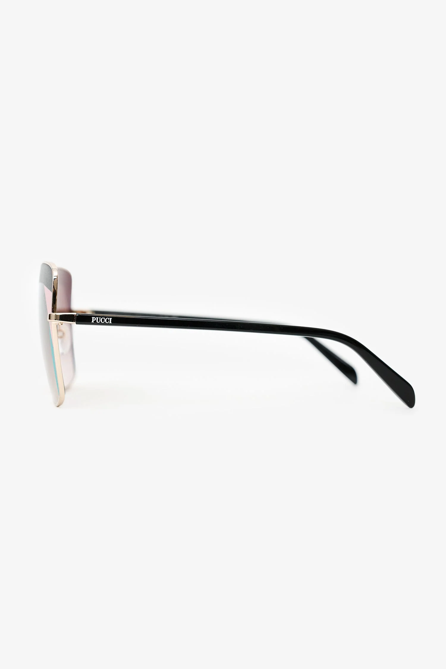 Emilio Pucci Pink/Blue Cat Eye Sunglasses - Image 3