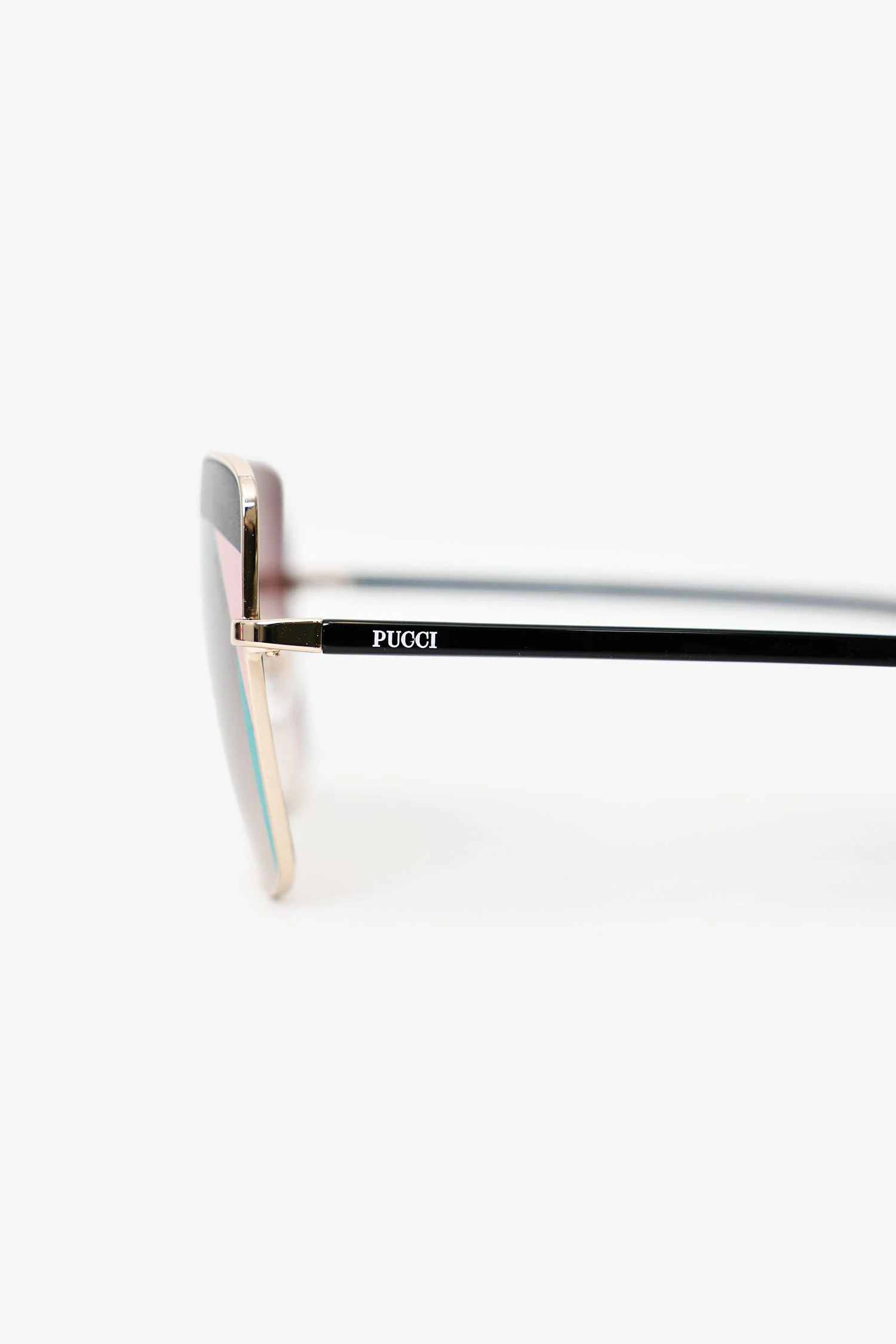 Emilio Pucci Pink/Blue Cat Eye Sunglasses - Image 4