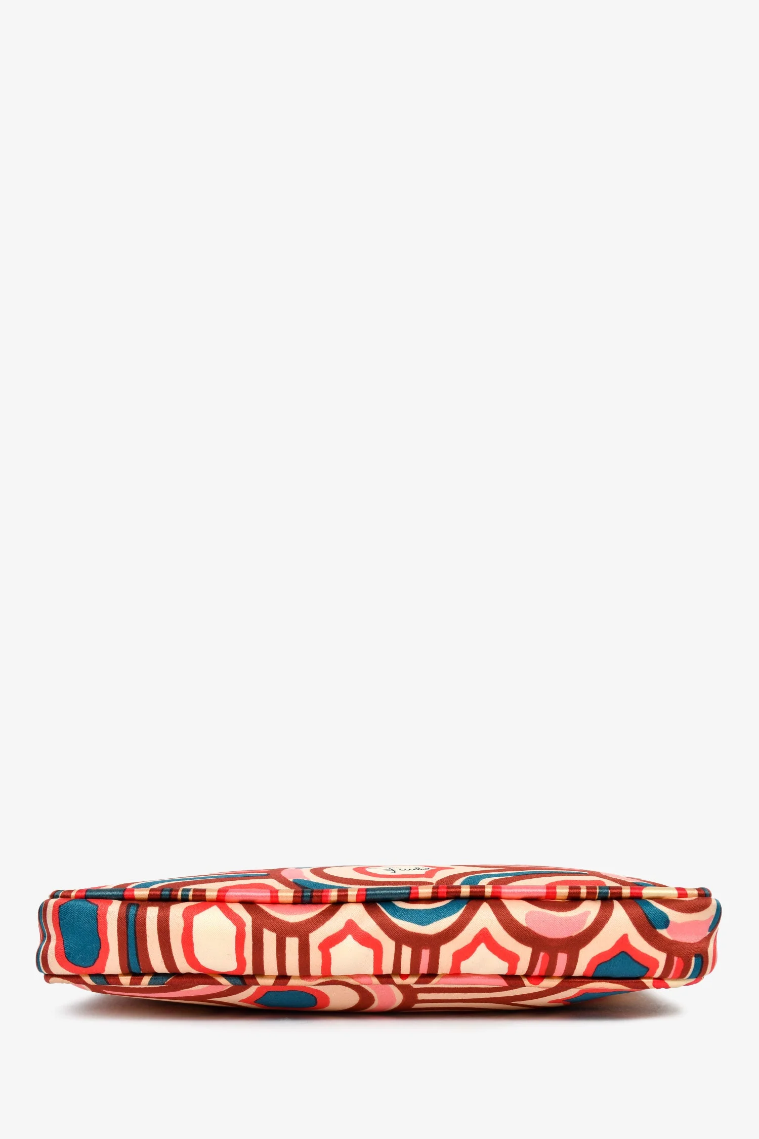 Emilio Pucci Pink Silk Patterned Mini Bag - Image 5