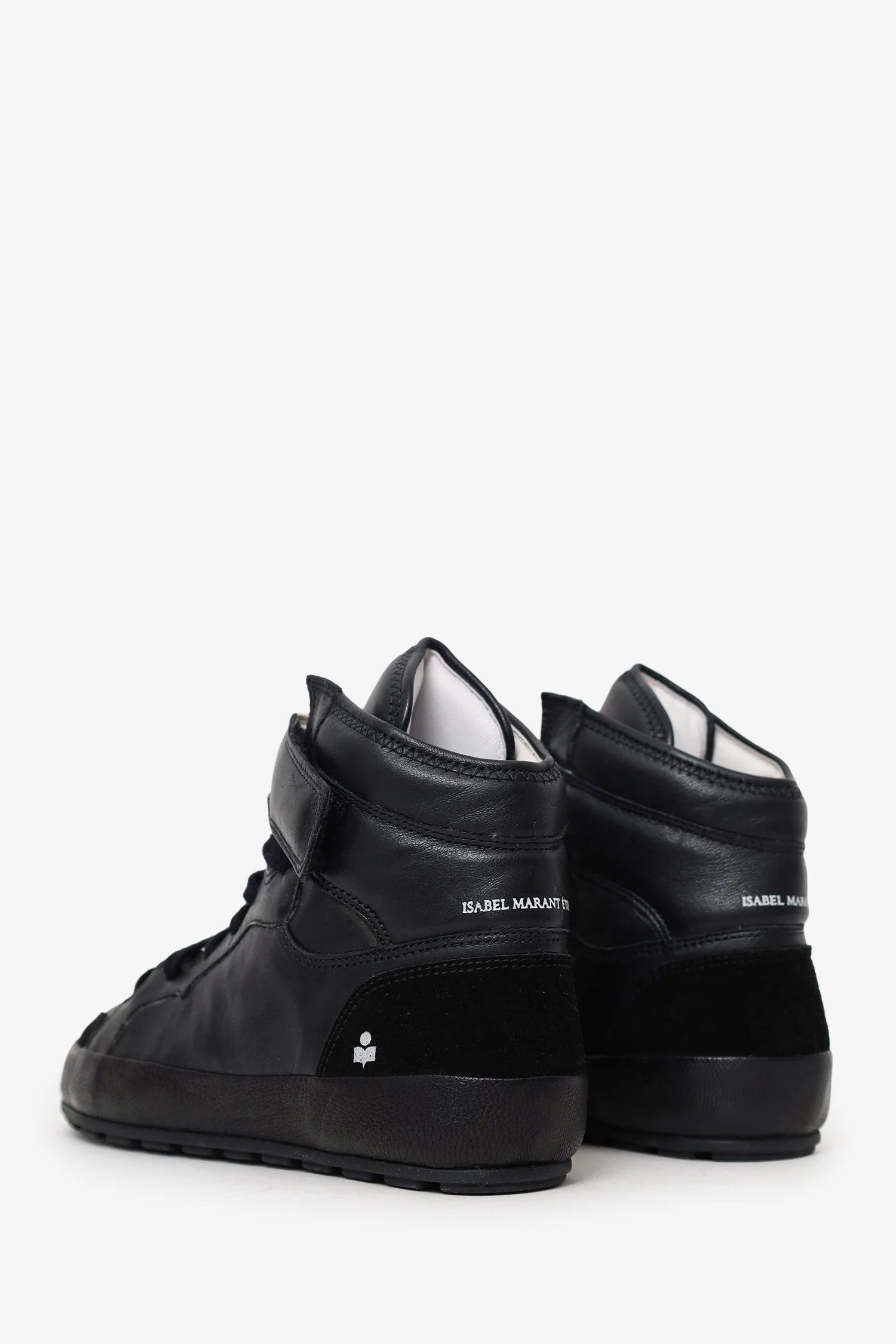 Étoile Isabel Marant Black Leather Bessy High-top Sneaker Size 39 - Image 4