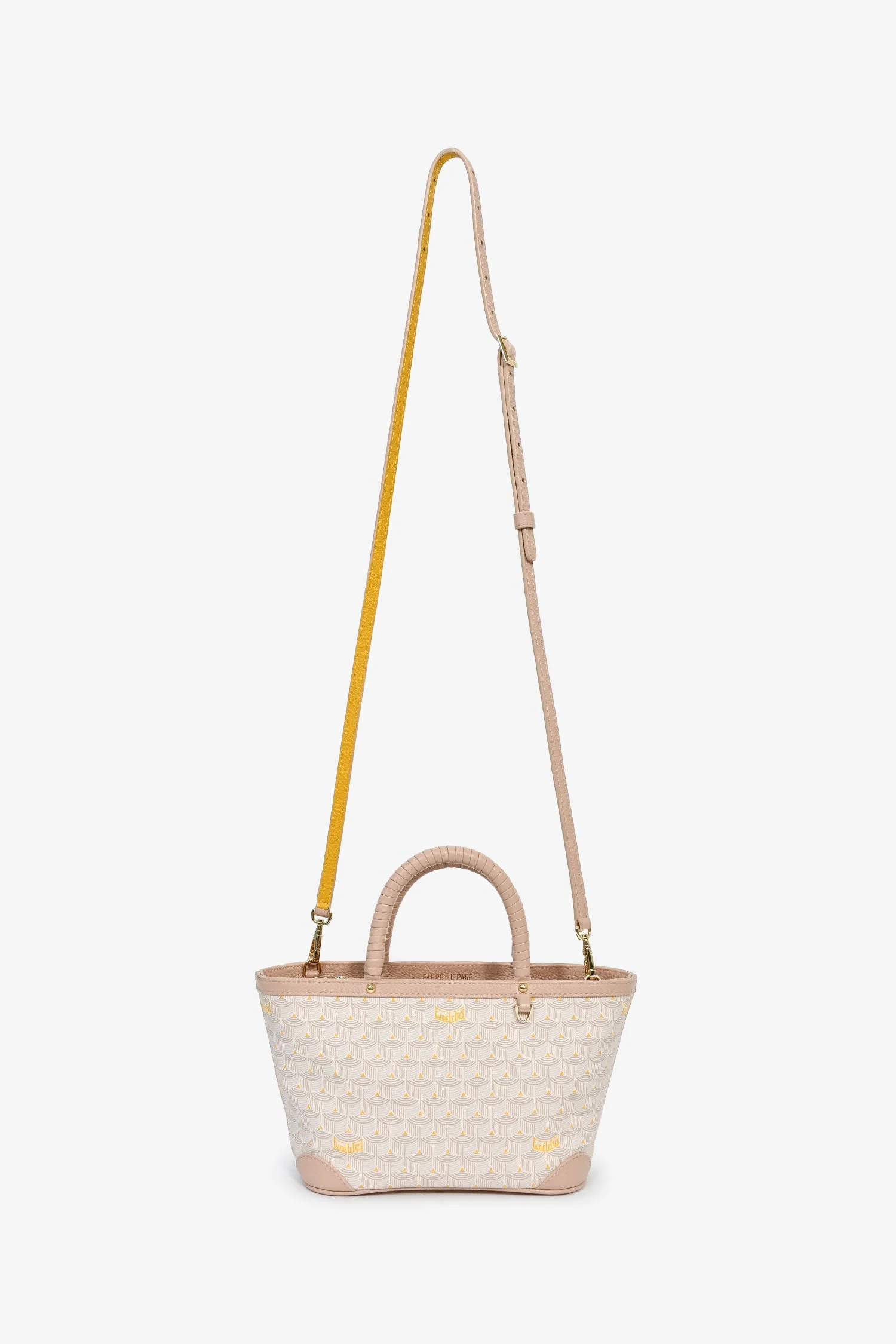Faure Le Page Pink Coated Canvas 'Daily Battle 19' Mini Tote With Strap - Image 7